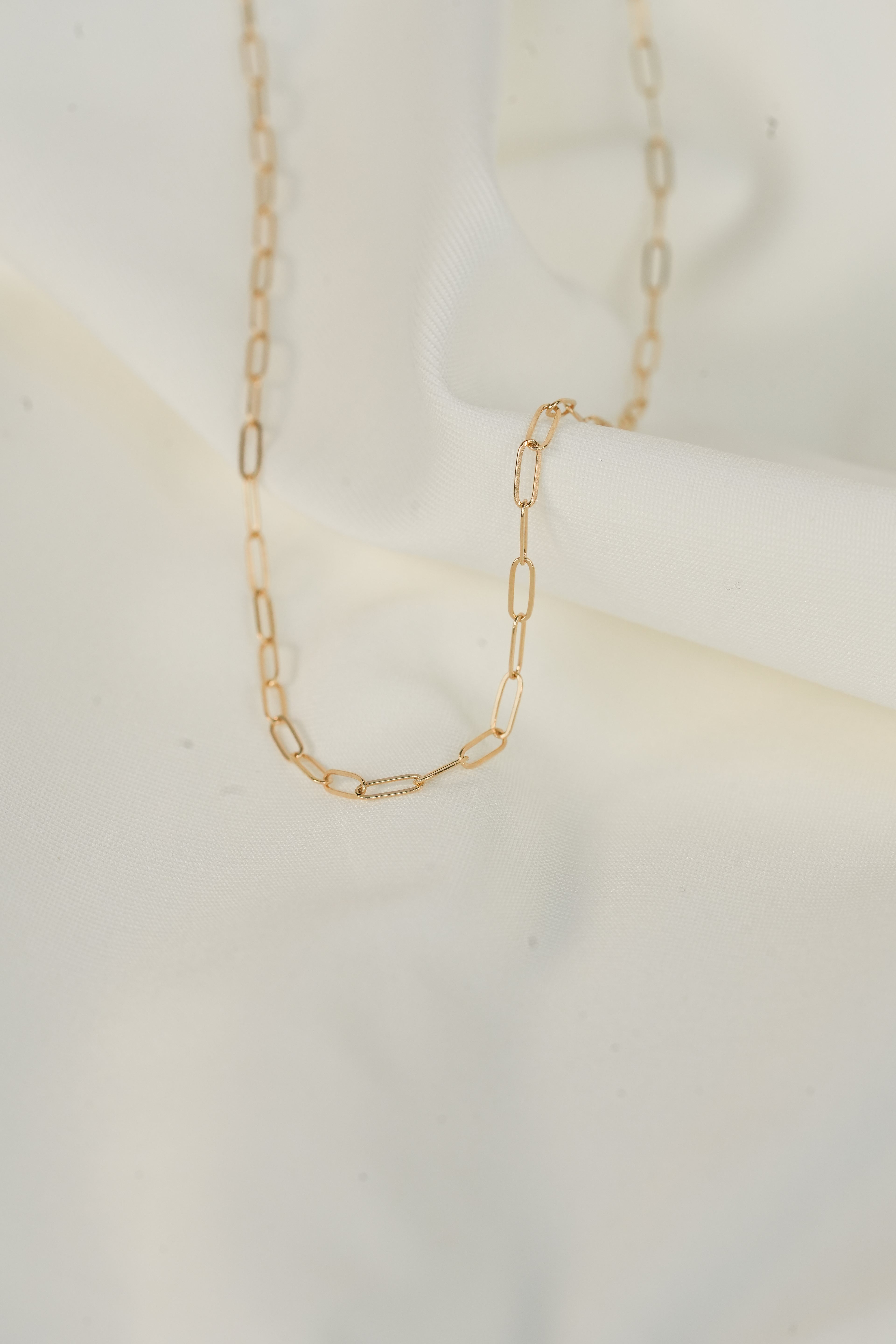 The Cable Chain Necklace - 14K Solid Yellow Gold