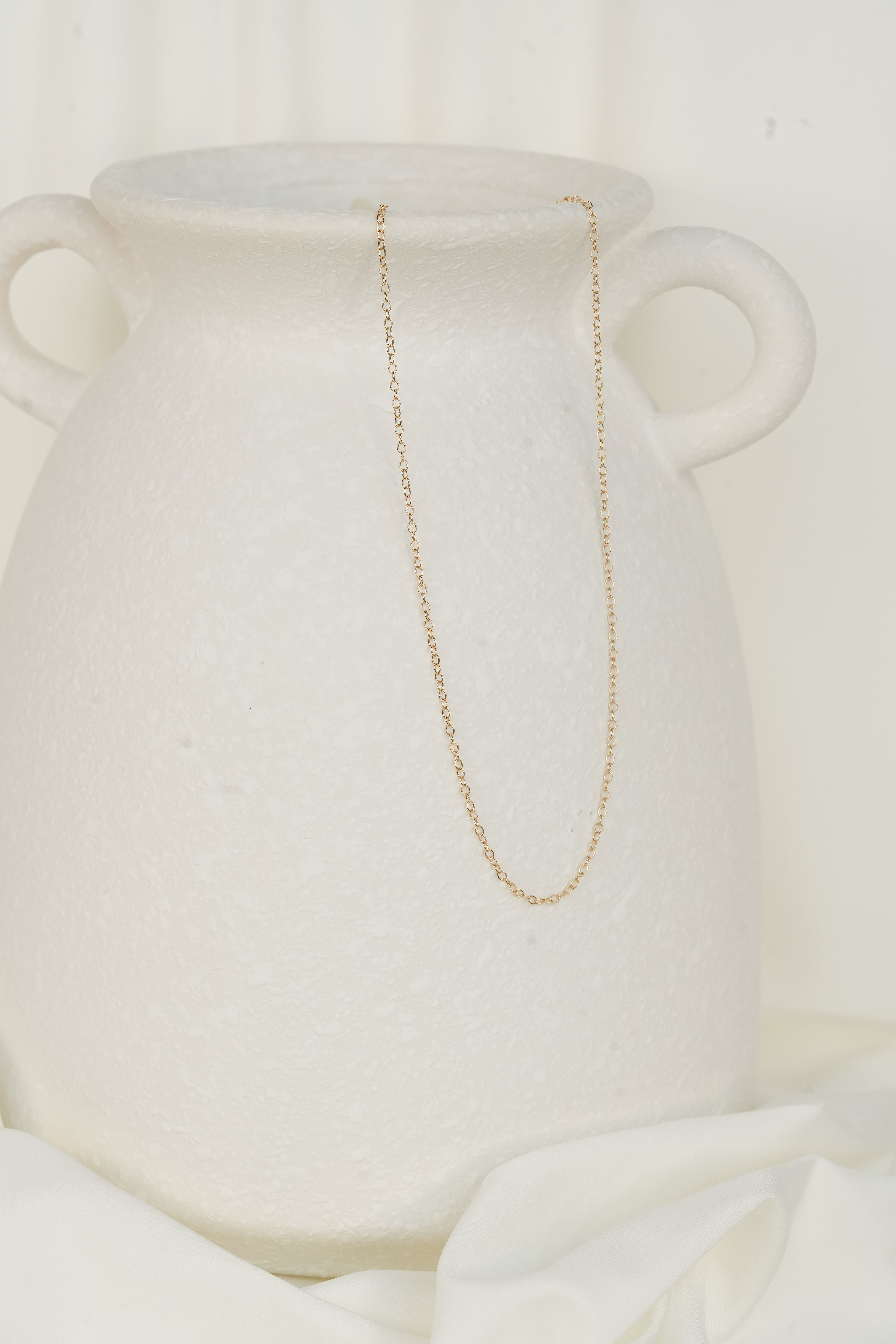 The Dainty Necklace - 14K Solid Yellow Gold