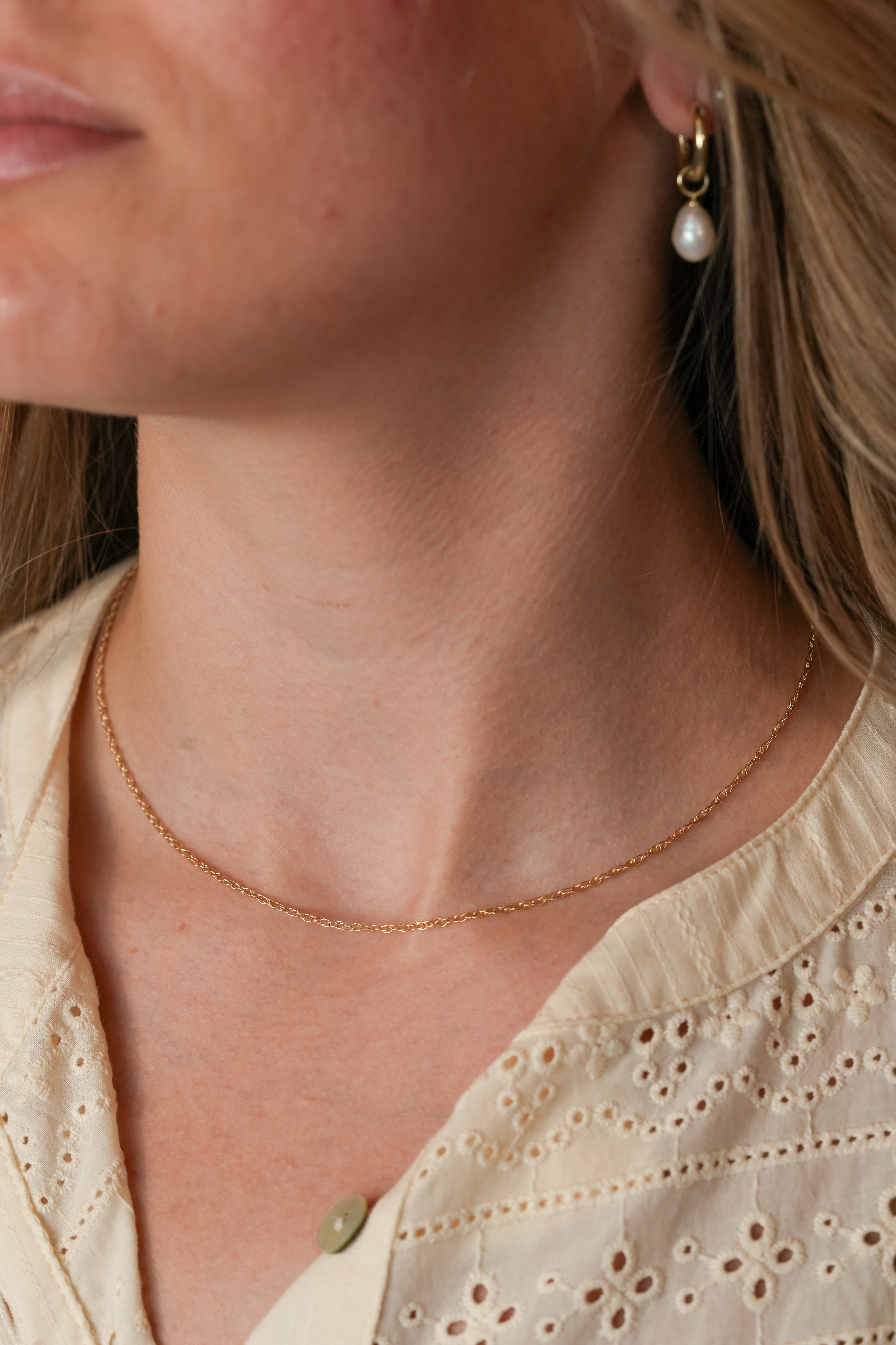 The Double Rope Necklace - 14K Solid Yellow Gold