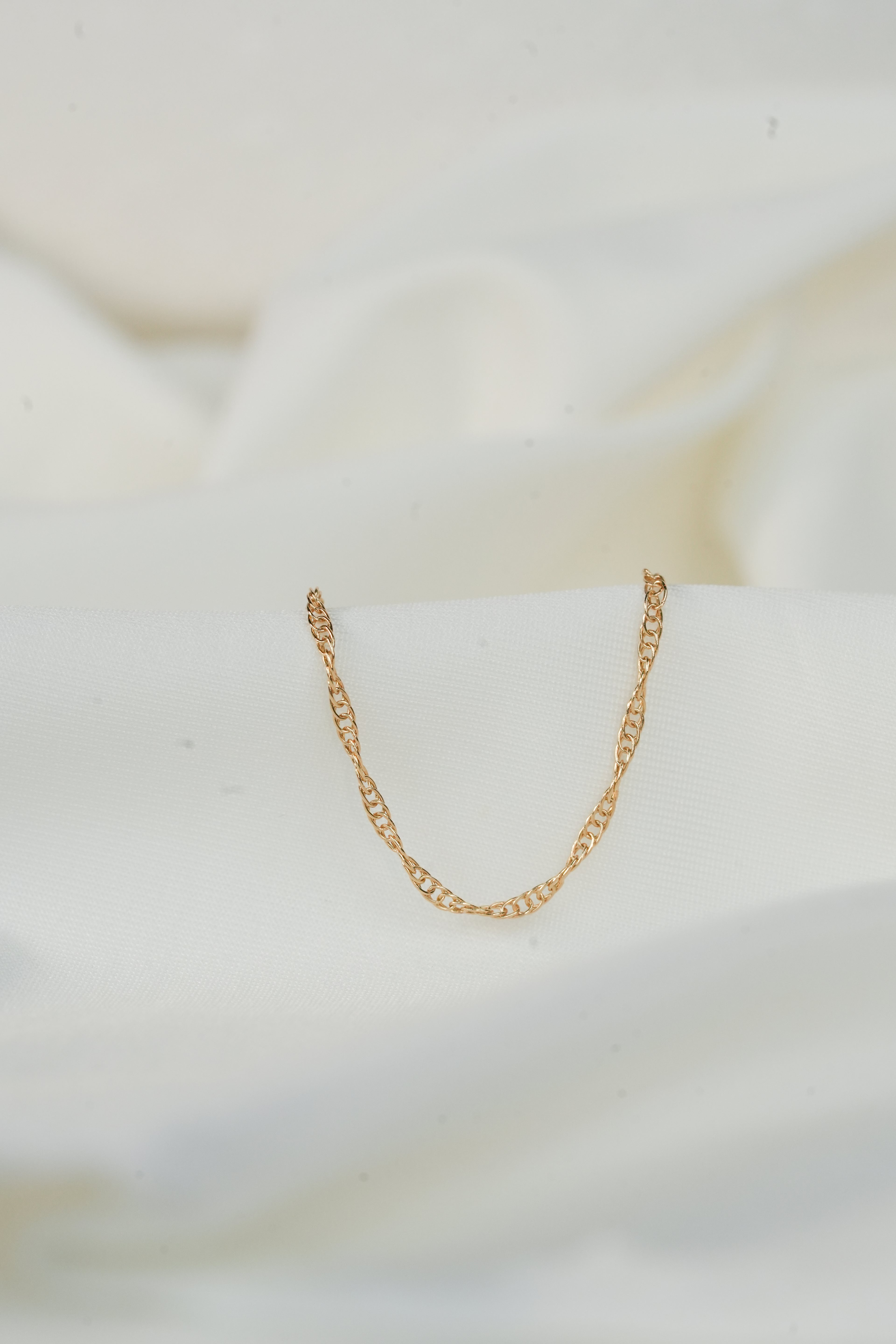 The Double Rope Necklace - 14K Solid Yellow Gold