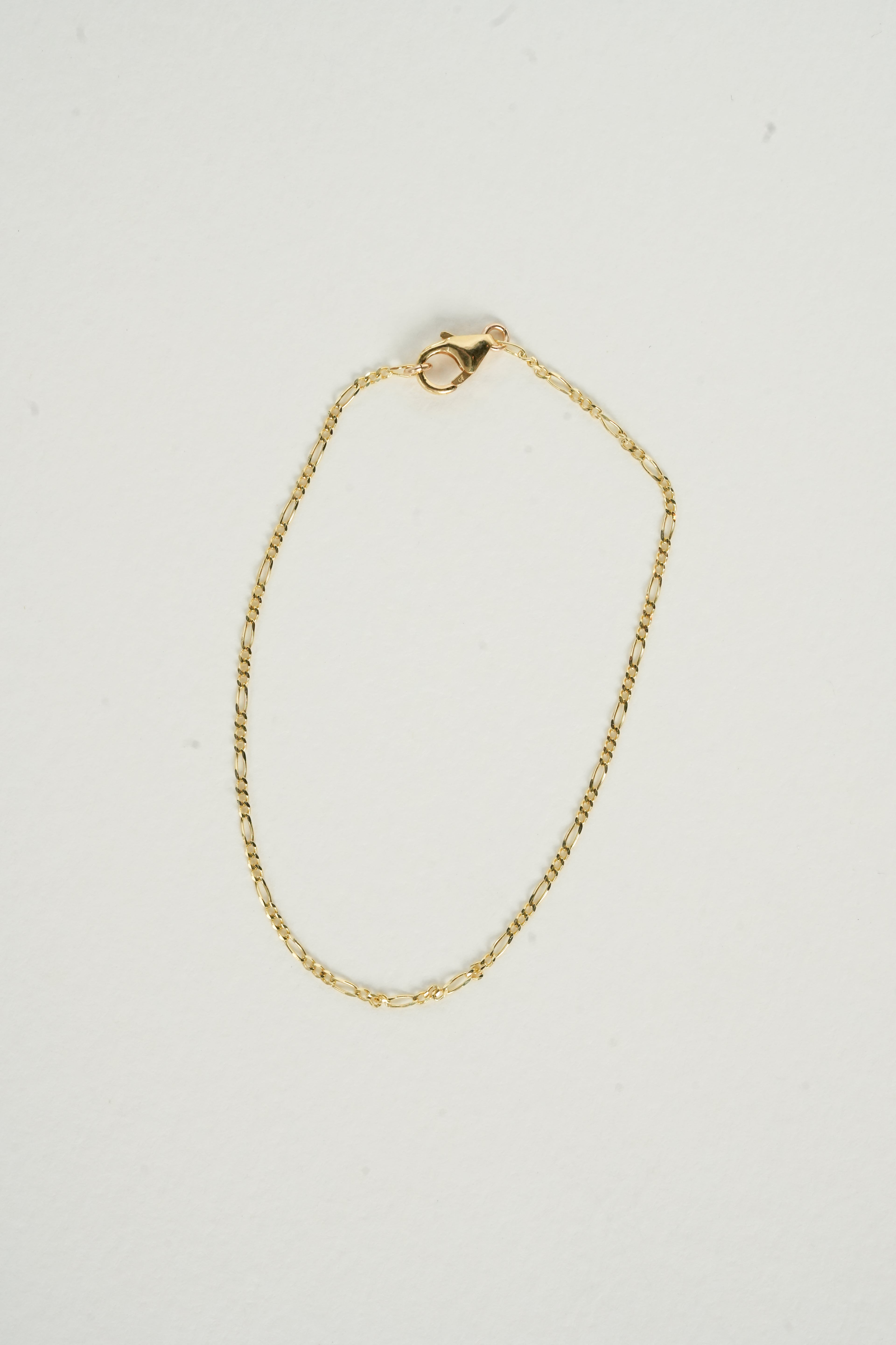 The Figaro Bracelet - 14K Solid Yellow Gold