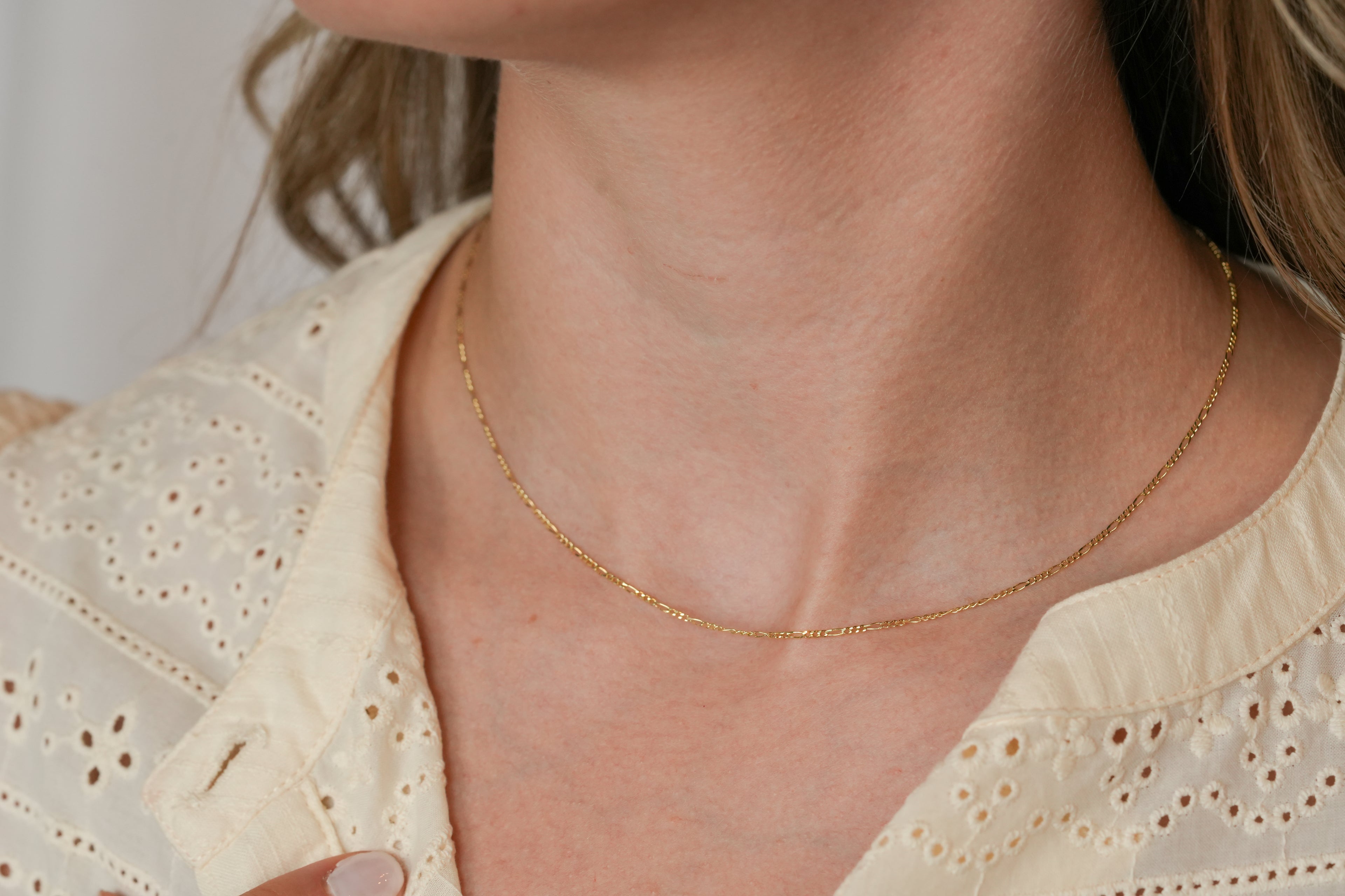 The Figaro Necklace - 14K Solid Yellow Gold