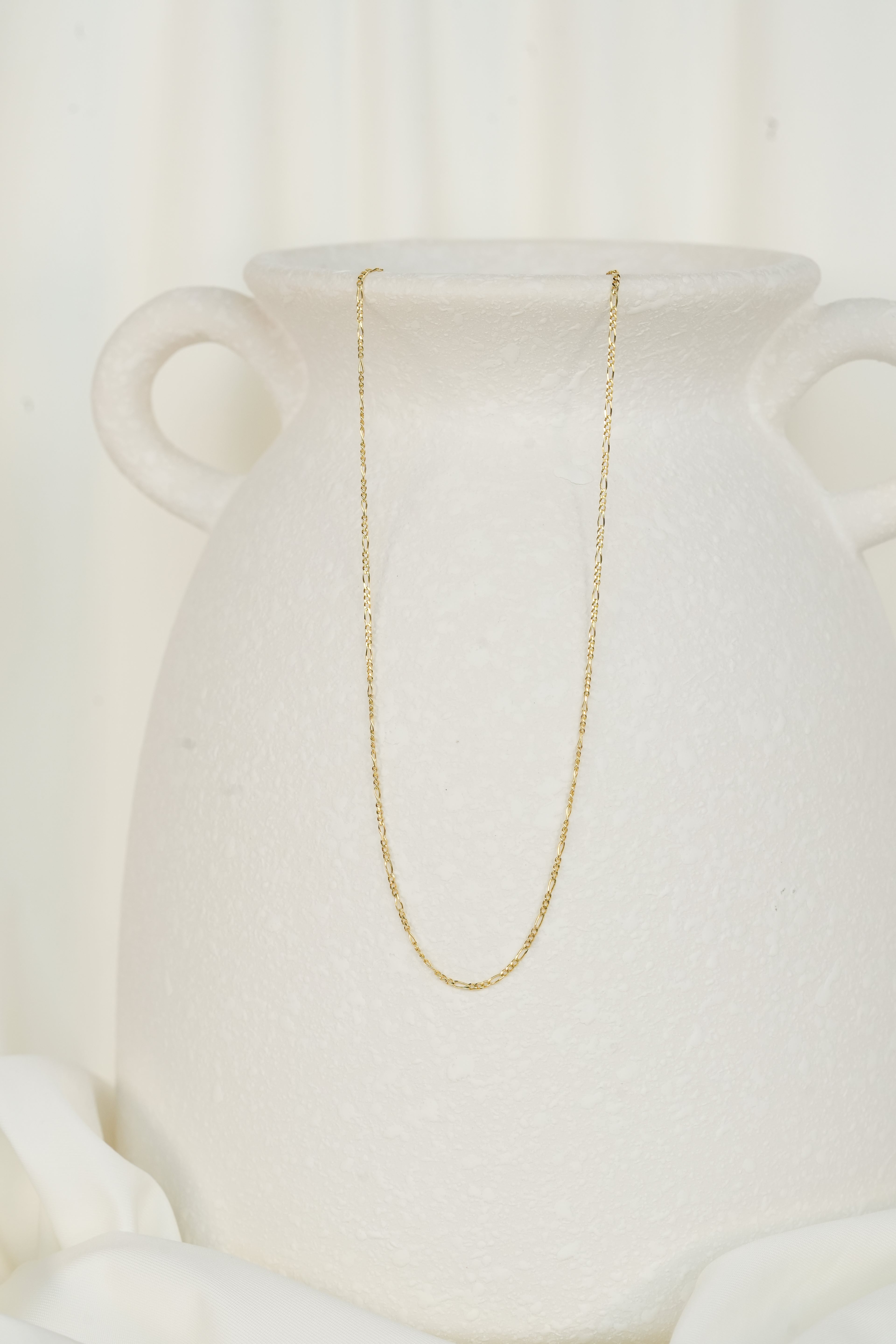 The Figaro Necklace - 14K Solid Yellow Gold