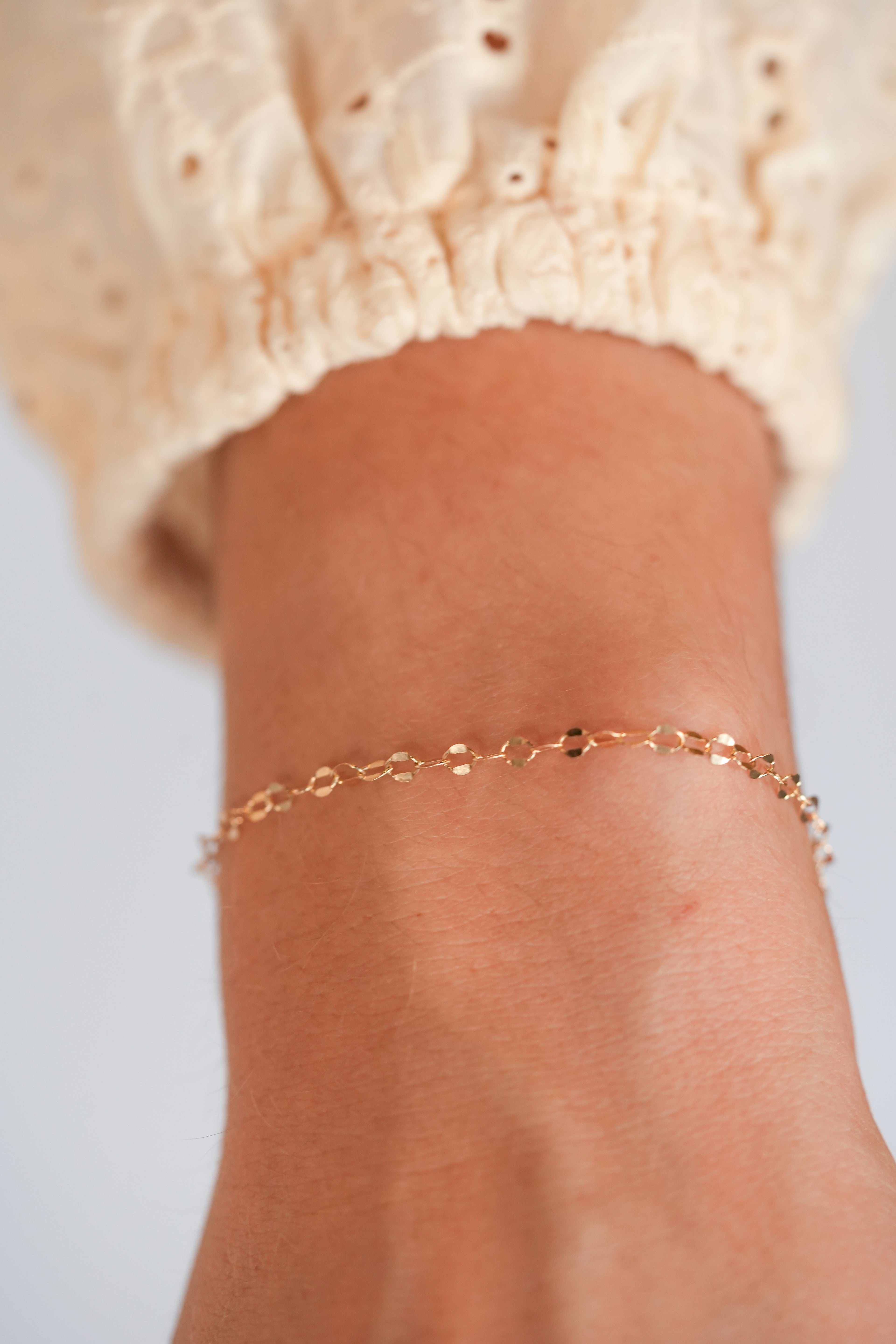 The Shimmer Bracelet - 14K Solid Yellow Gold
