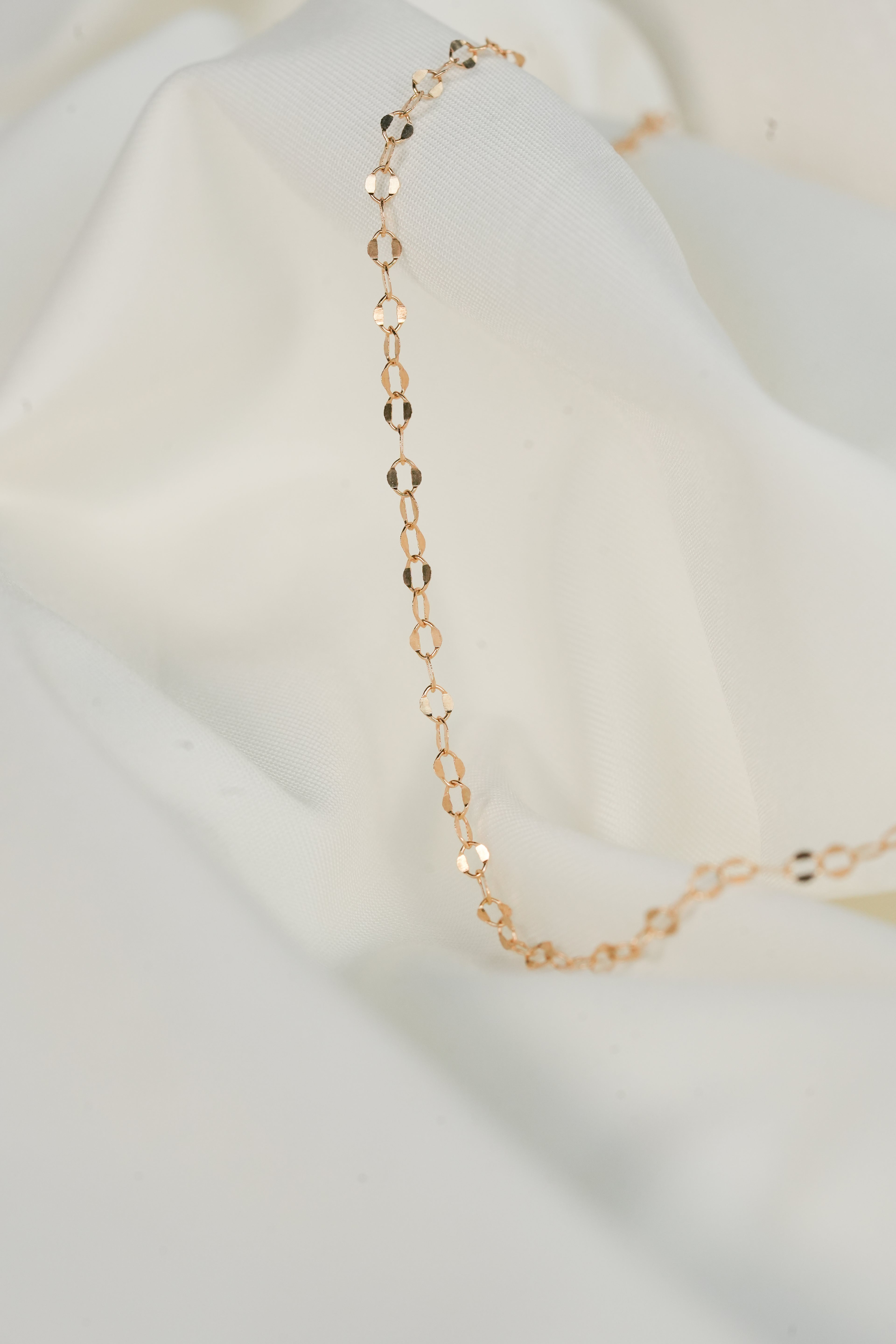 The Shimmer Necklace - 14K Solid Yellow Gold