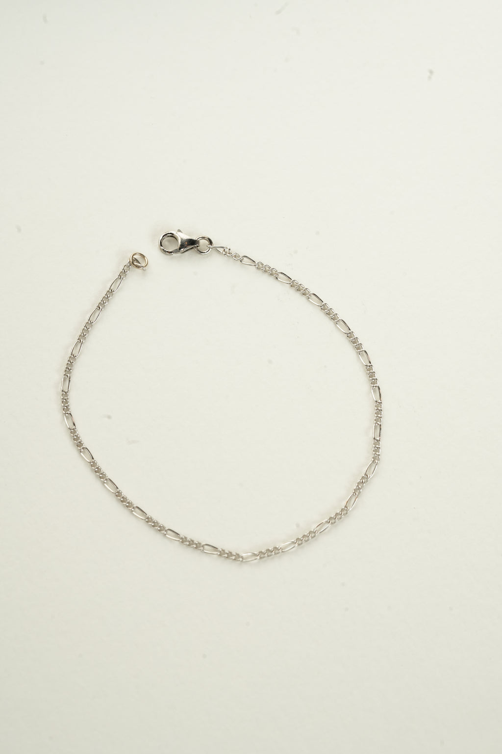 The Figaro Bracelet - 14K Solid White Gold