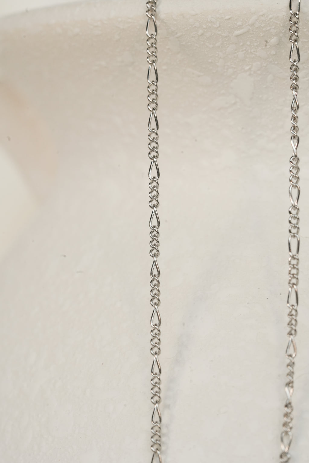 The Figaro Necklace - 14K Solid White Gold