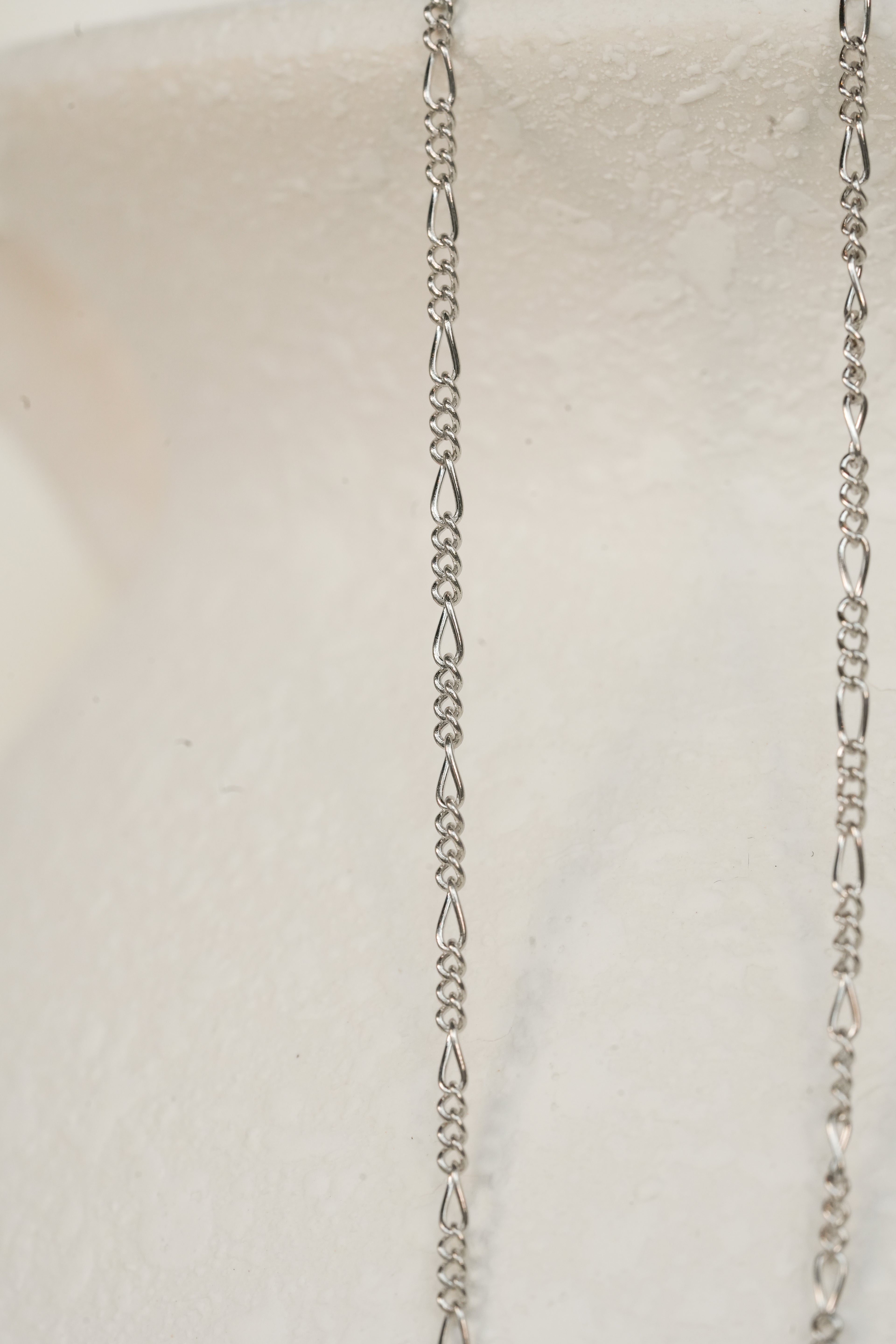 The Figaro Necklace - 14K Solid White Gold