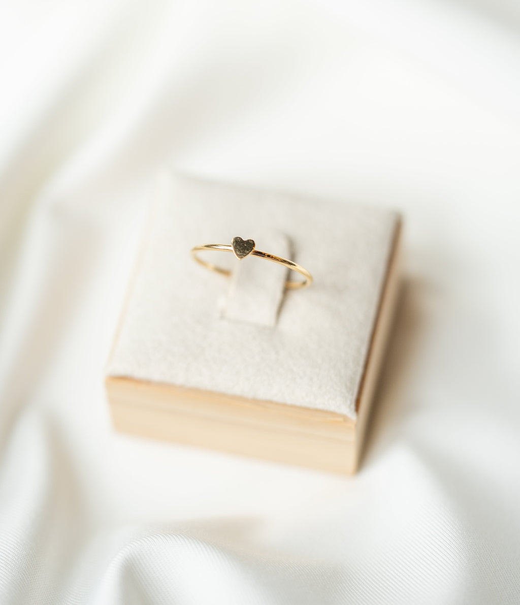 Heart Accent Ring - 14K Gold Filled