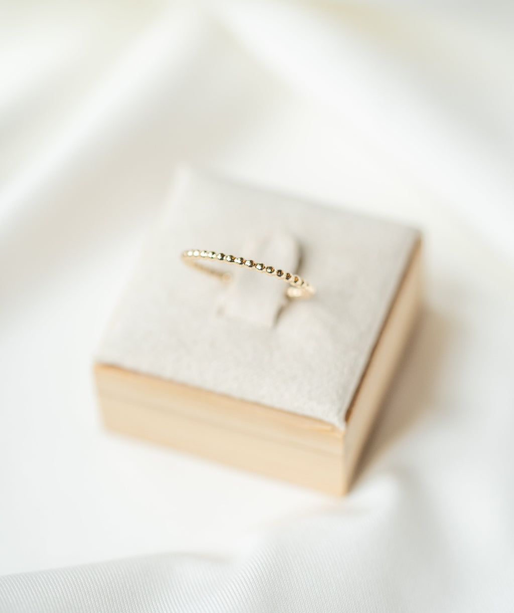 Thin Beaded Ring