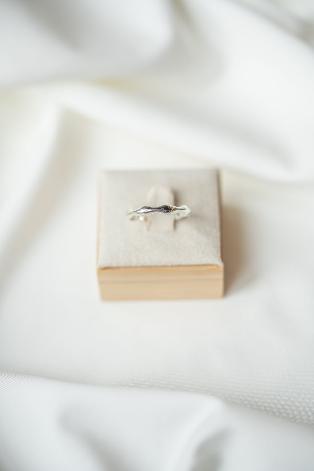 Thick Wide Wave Ring - Sterling Silver