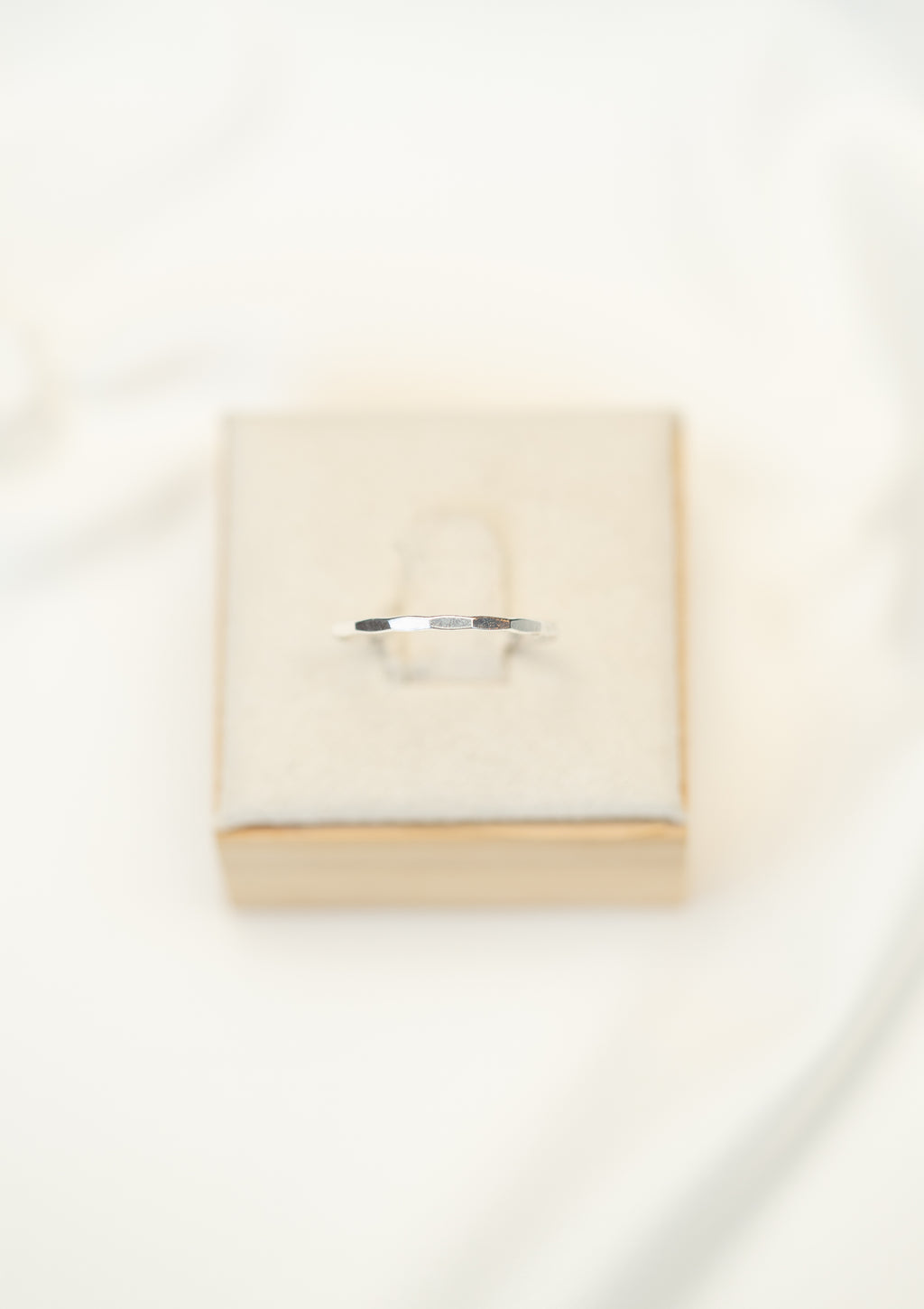 Thin Hammered Ring