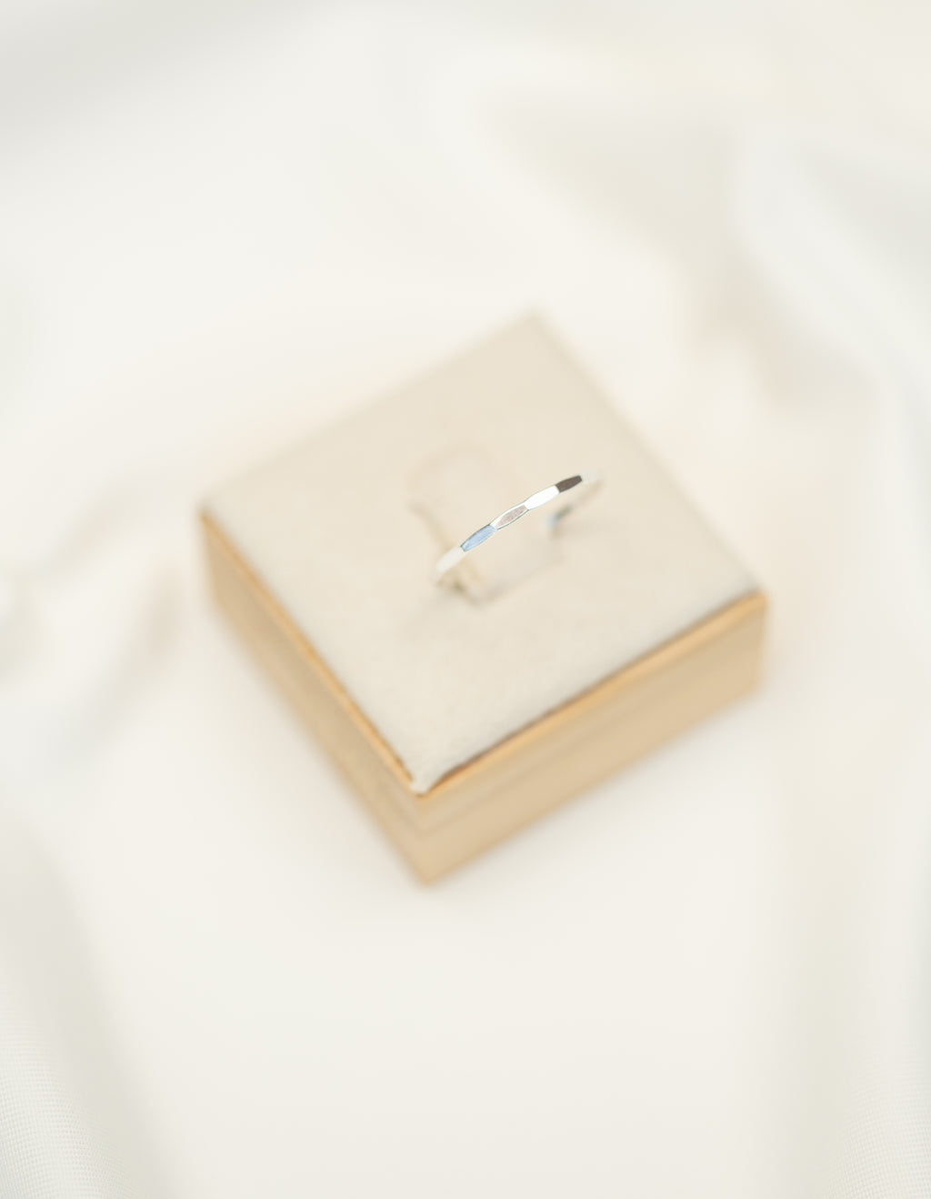 Thin Hammered Ring