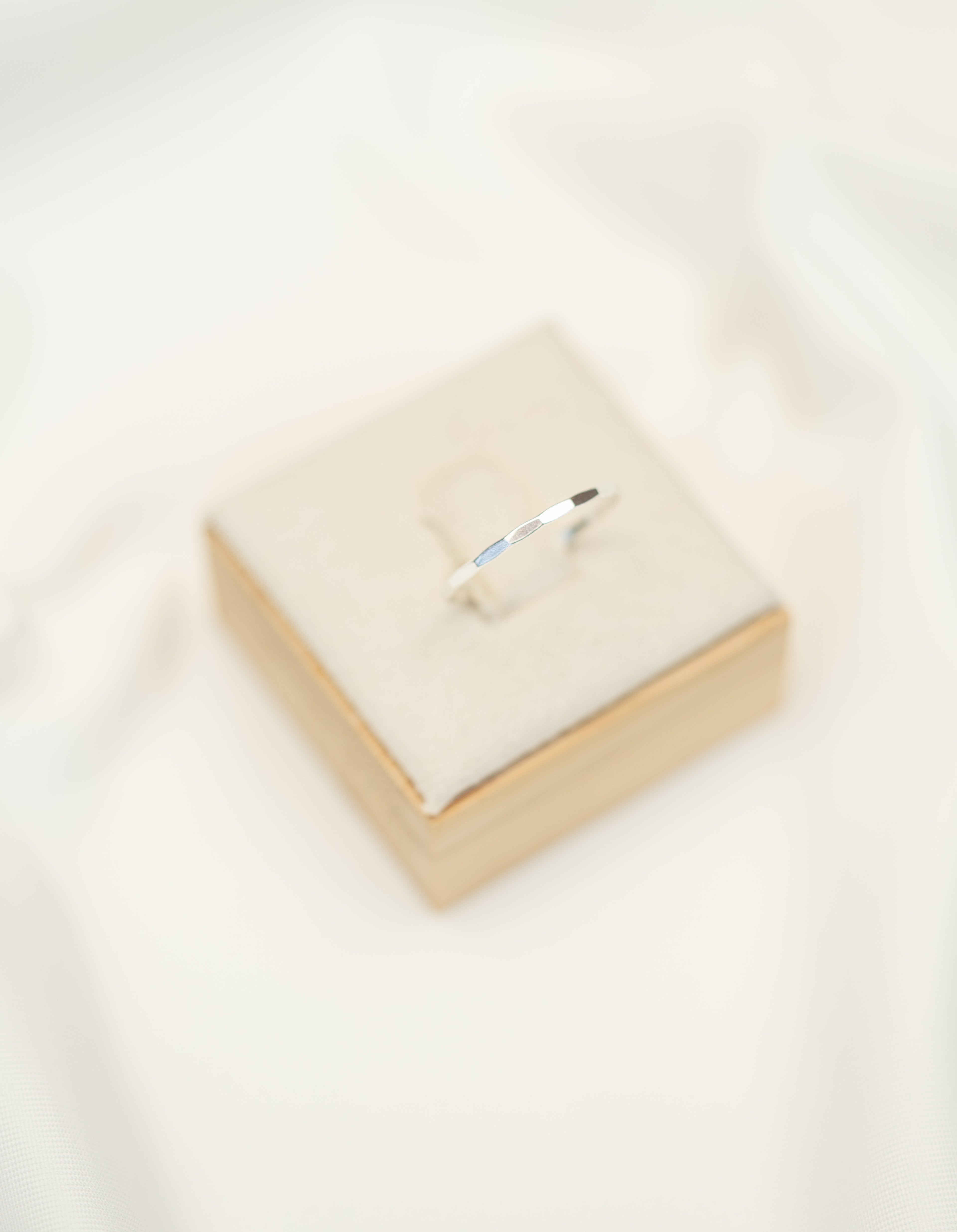 Thin Hammered Ring
