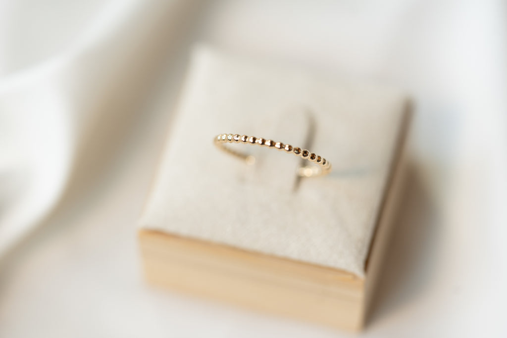 Thin Beaded Ring