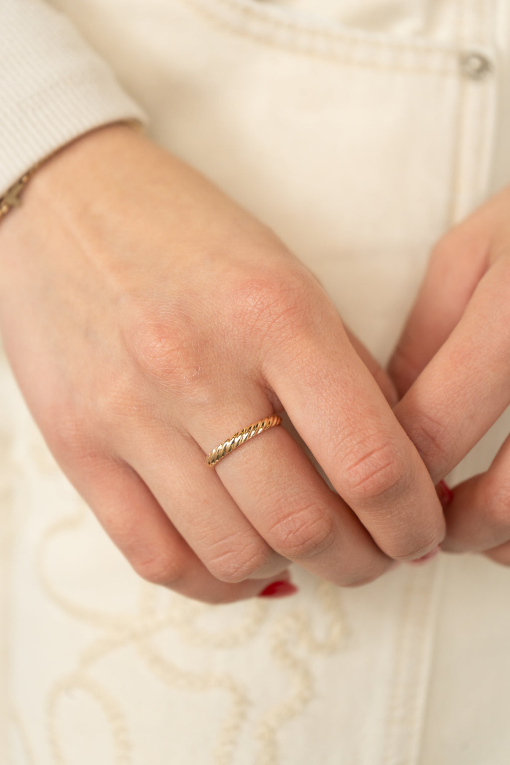 Thick Half Round Twist - 14K Gold Filled
