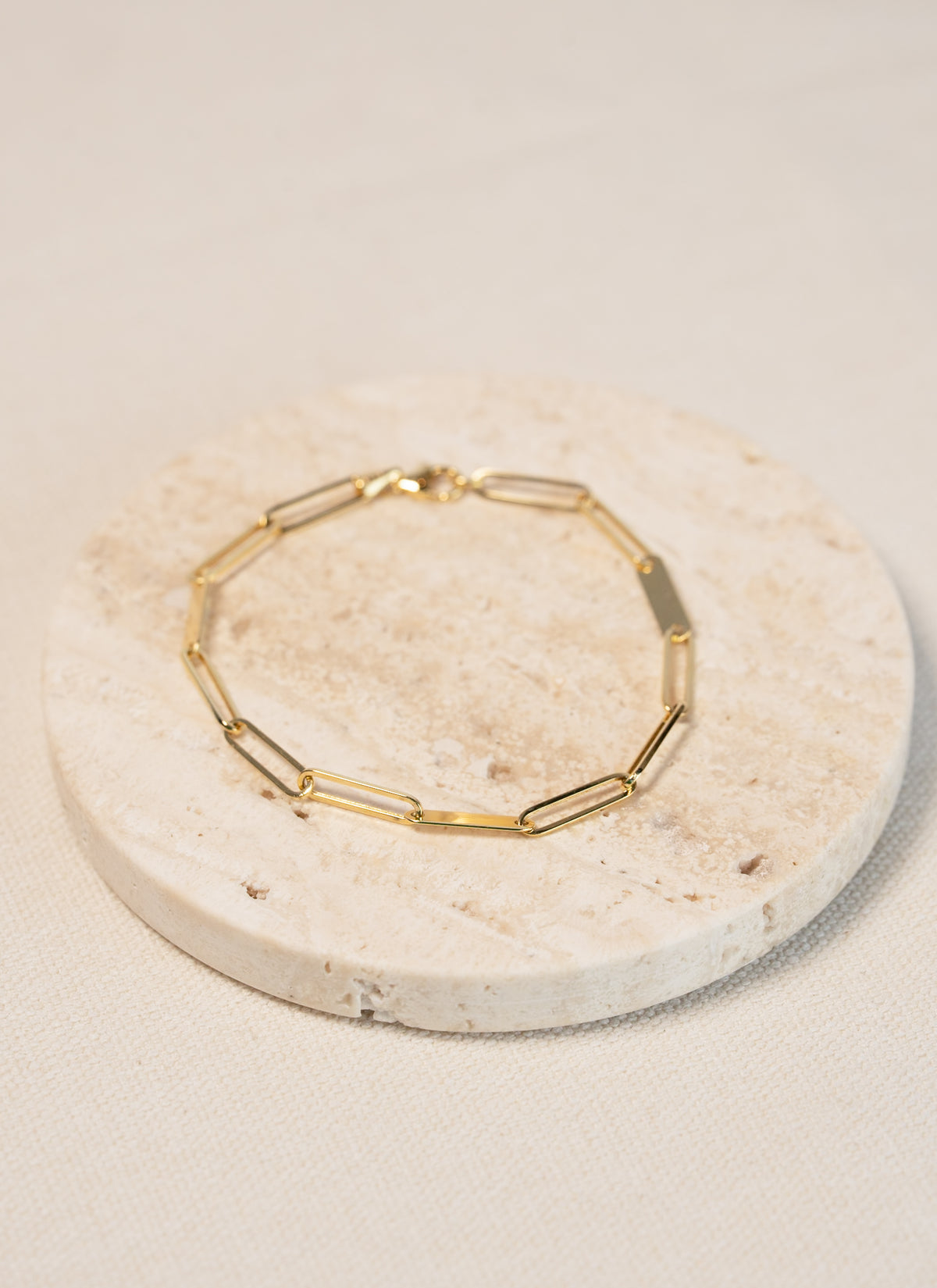 Cable and Bar Link Bracelet