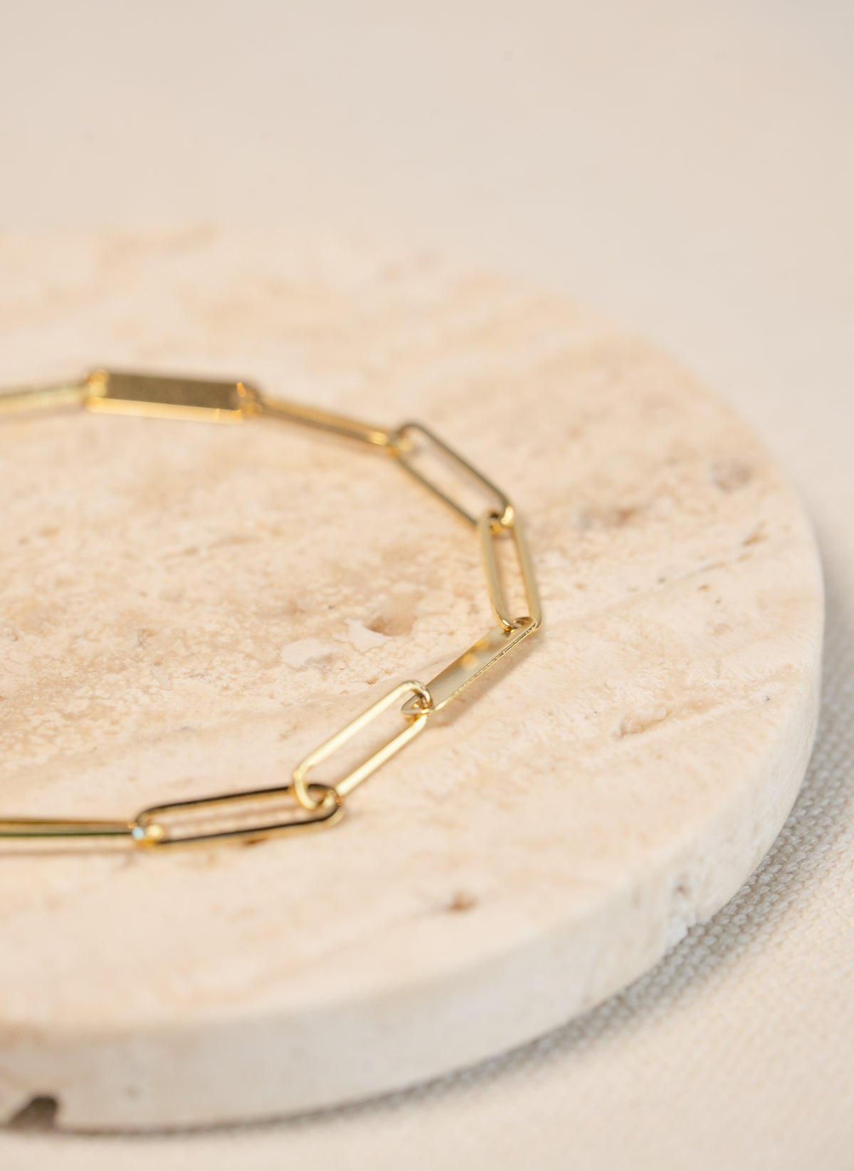 Cable and Bar Link Bracelet