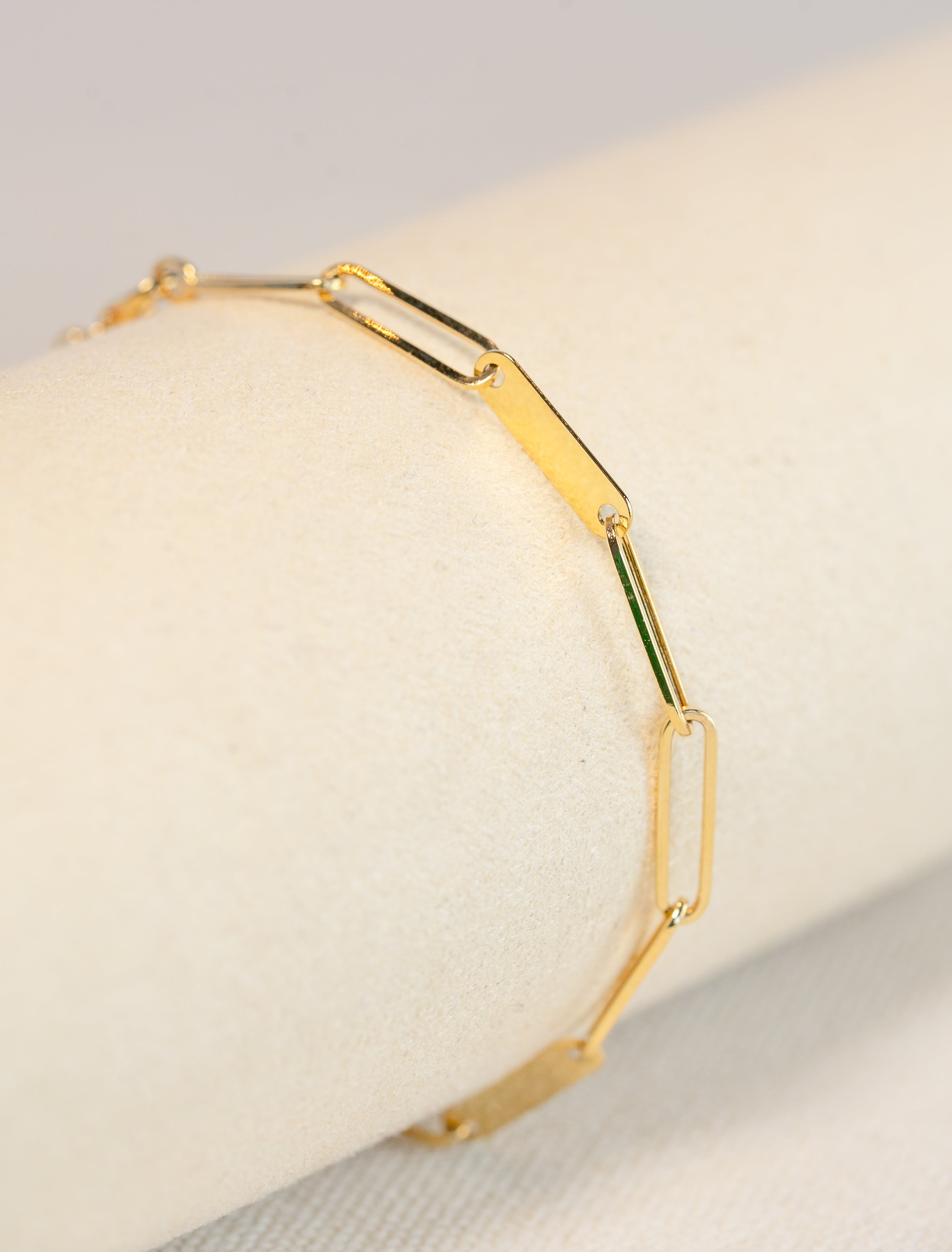 Cable and Bar Link Bracelet