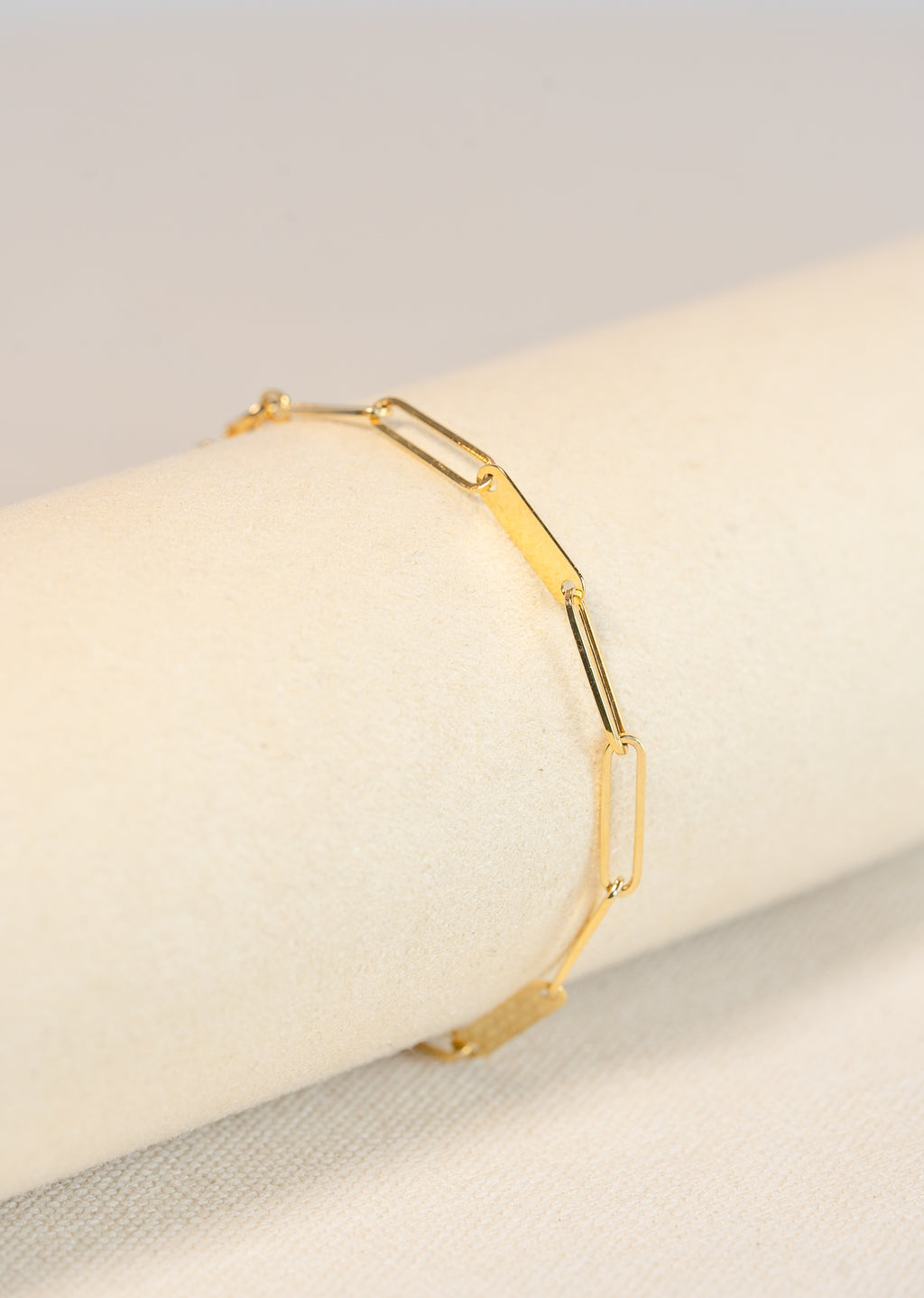 Cable and Bar Link Bracelet