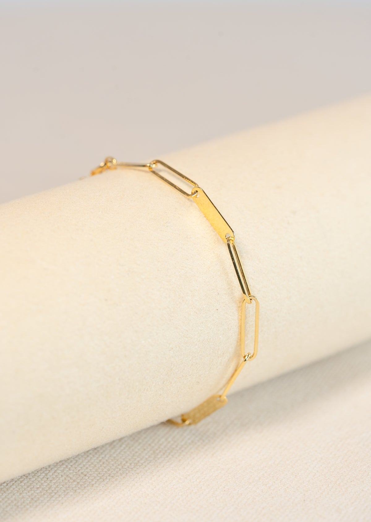 Cable and Bar Link Bracelet