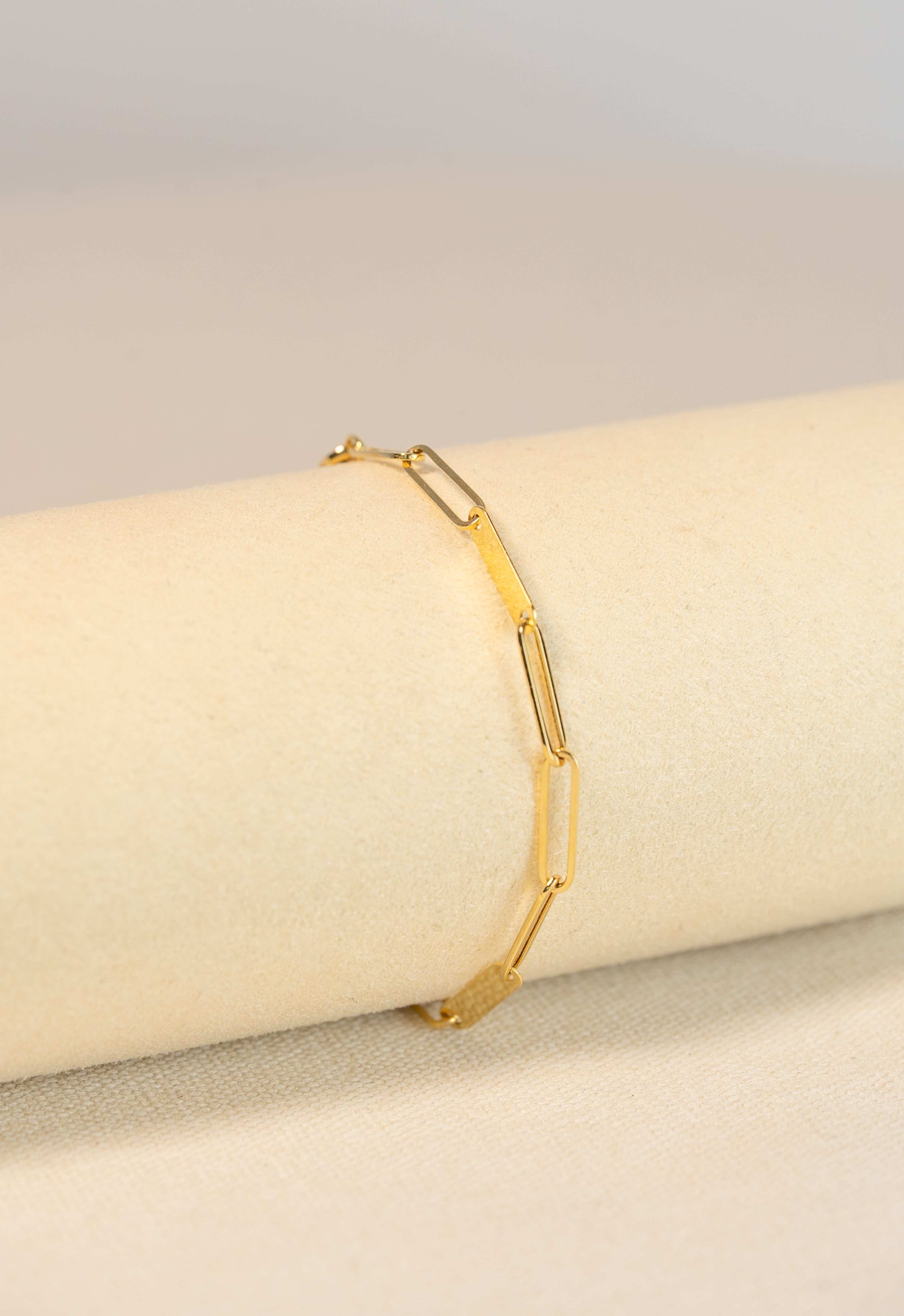 Cable and Bar Link Bracelet