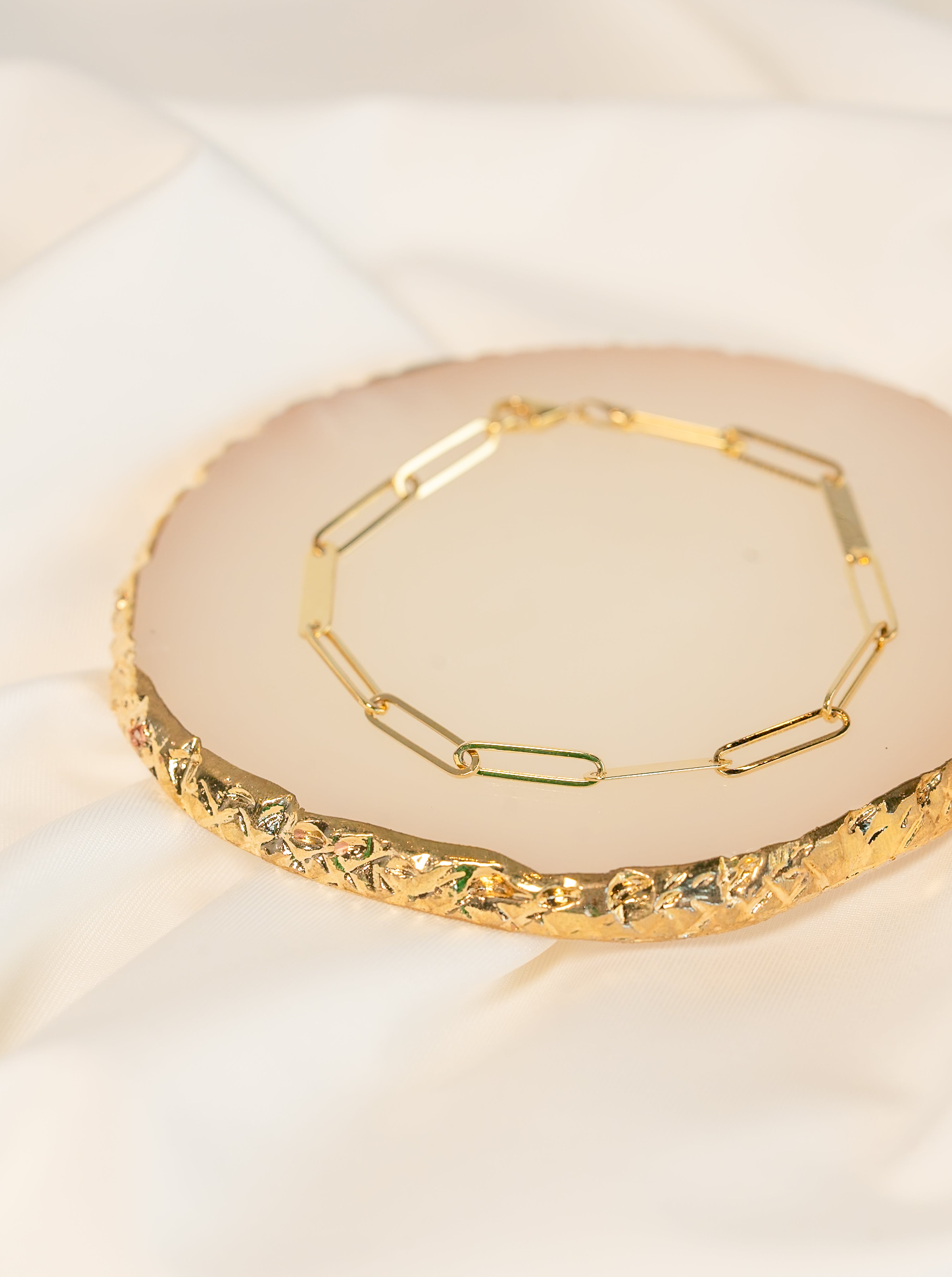 Cable and Bar Link Bracelet