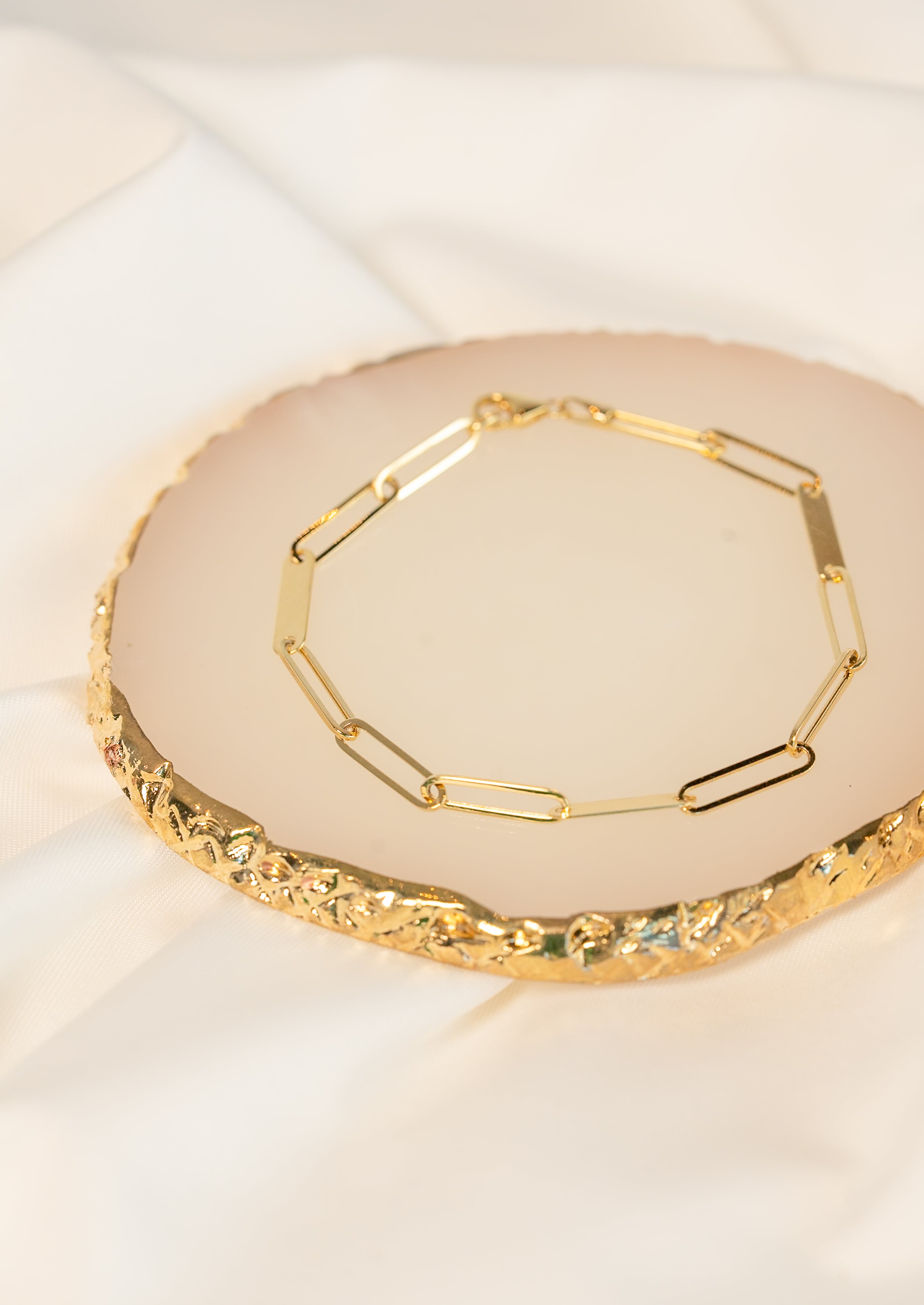 Cable and Bar Link Bracelet