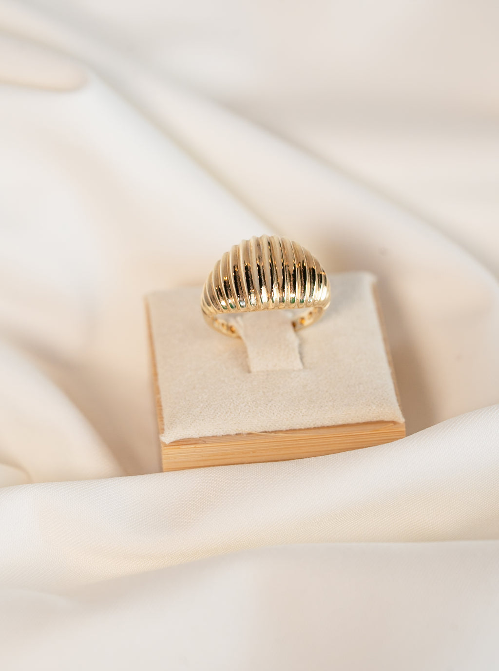 Ridged Dome Ring