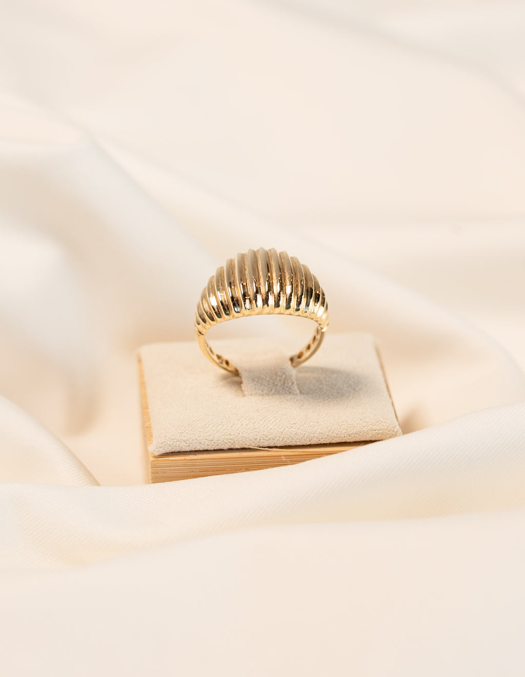 Ridged Dome Ring