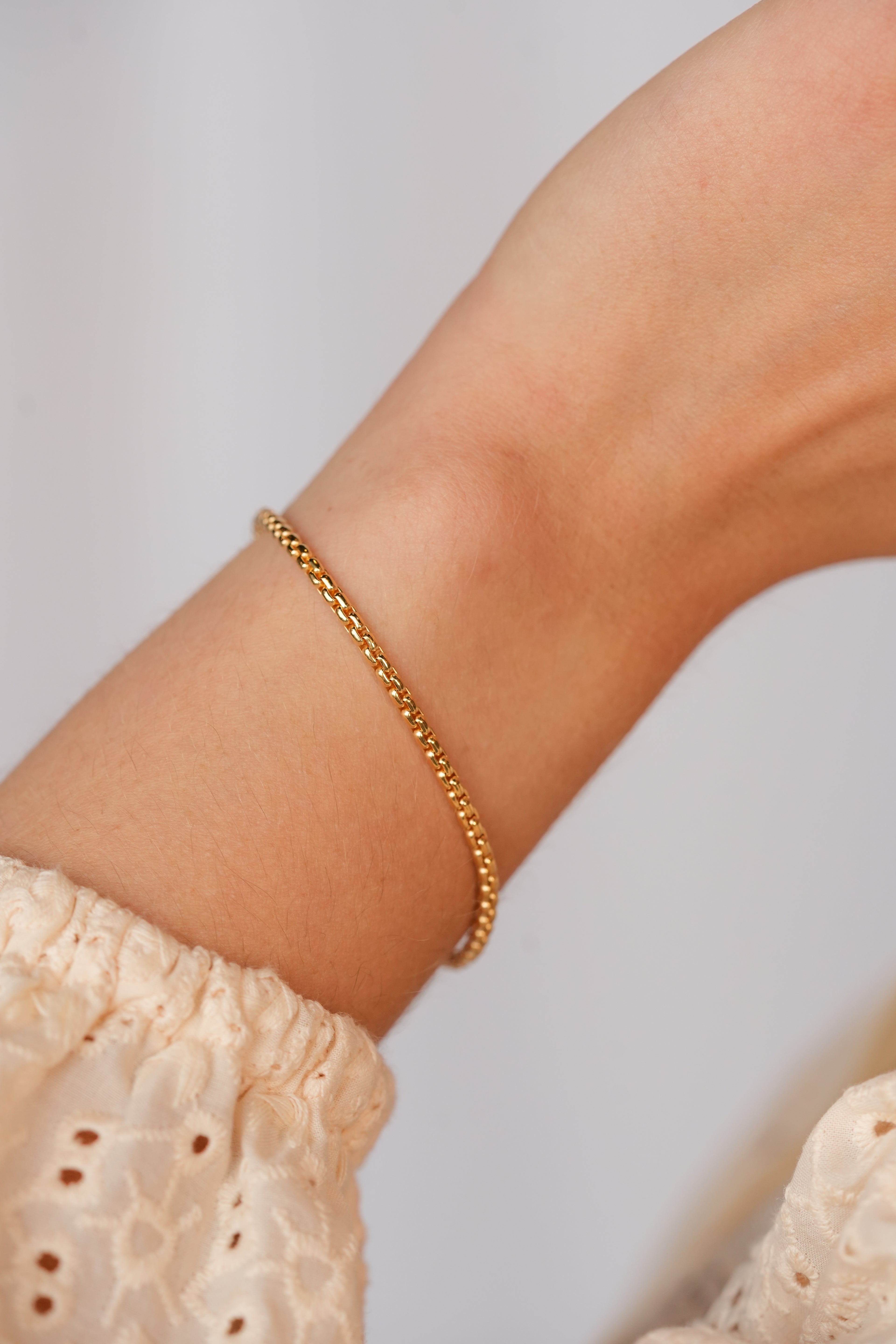 The Box Chain Bracelet - 14K Gold Filled