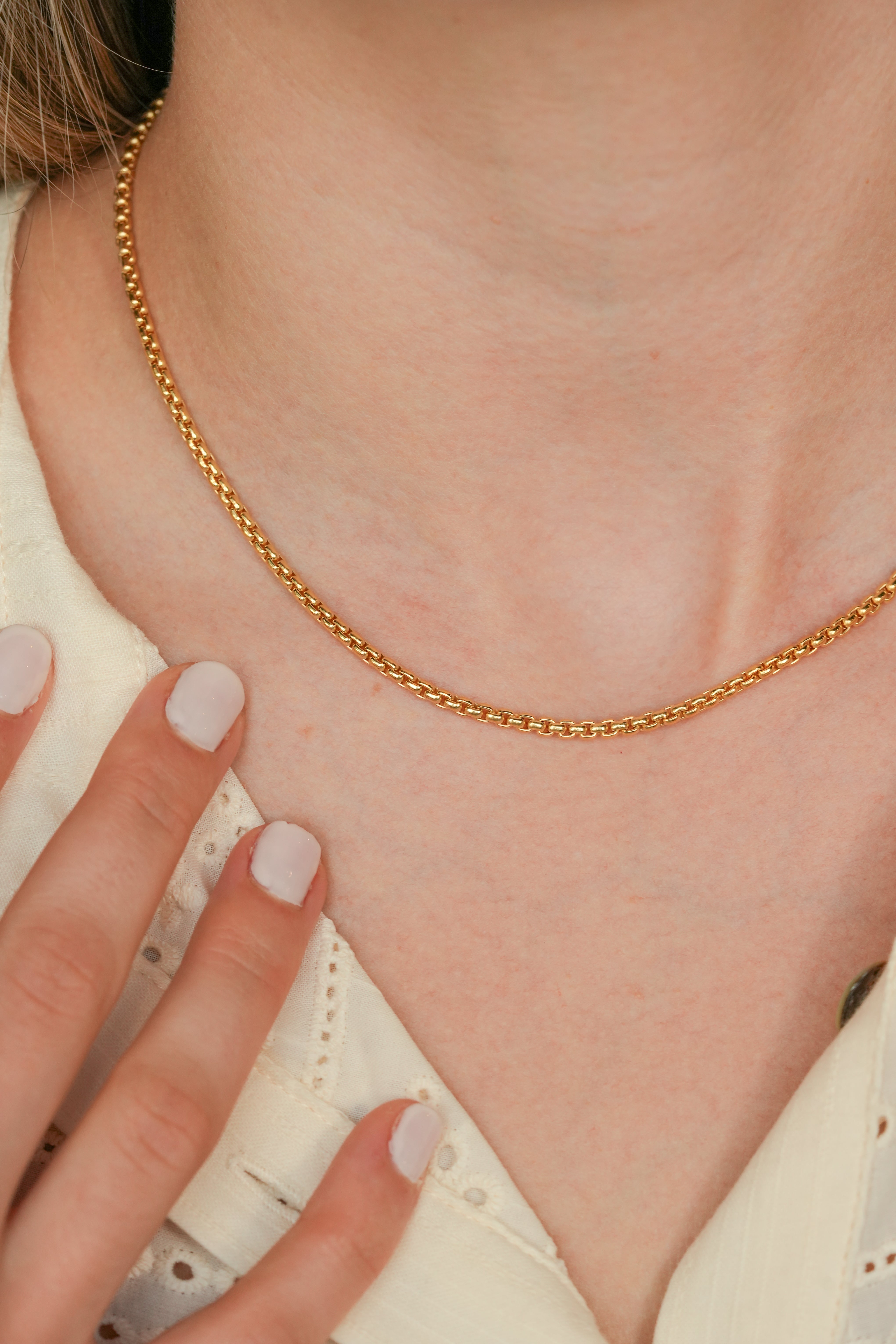 The Box Chain Necklace – Lala Links