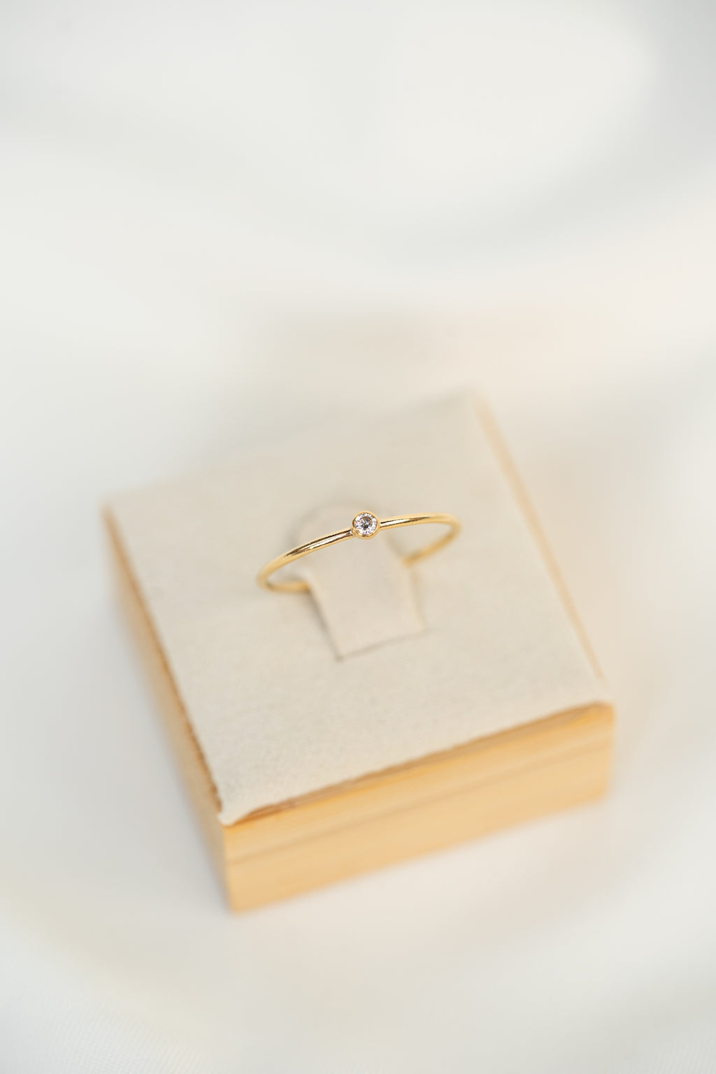 Clear CZ Gemstone Ring