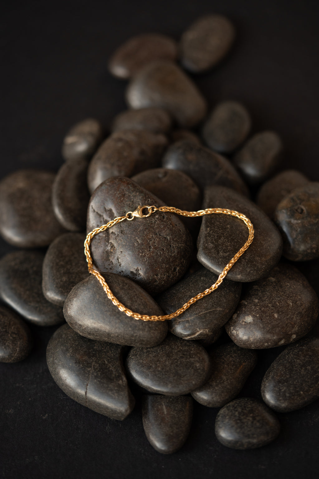 Men's Gold Wheat Bracelet