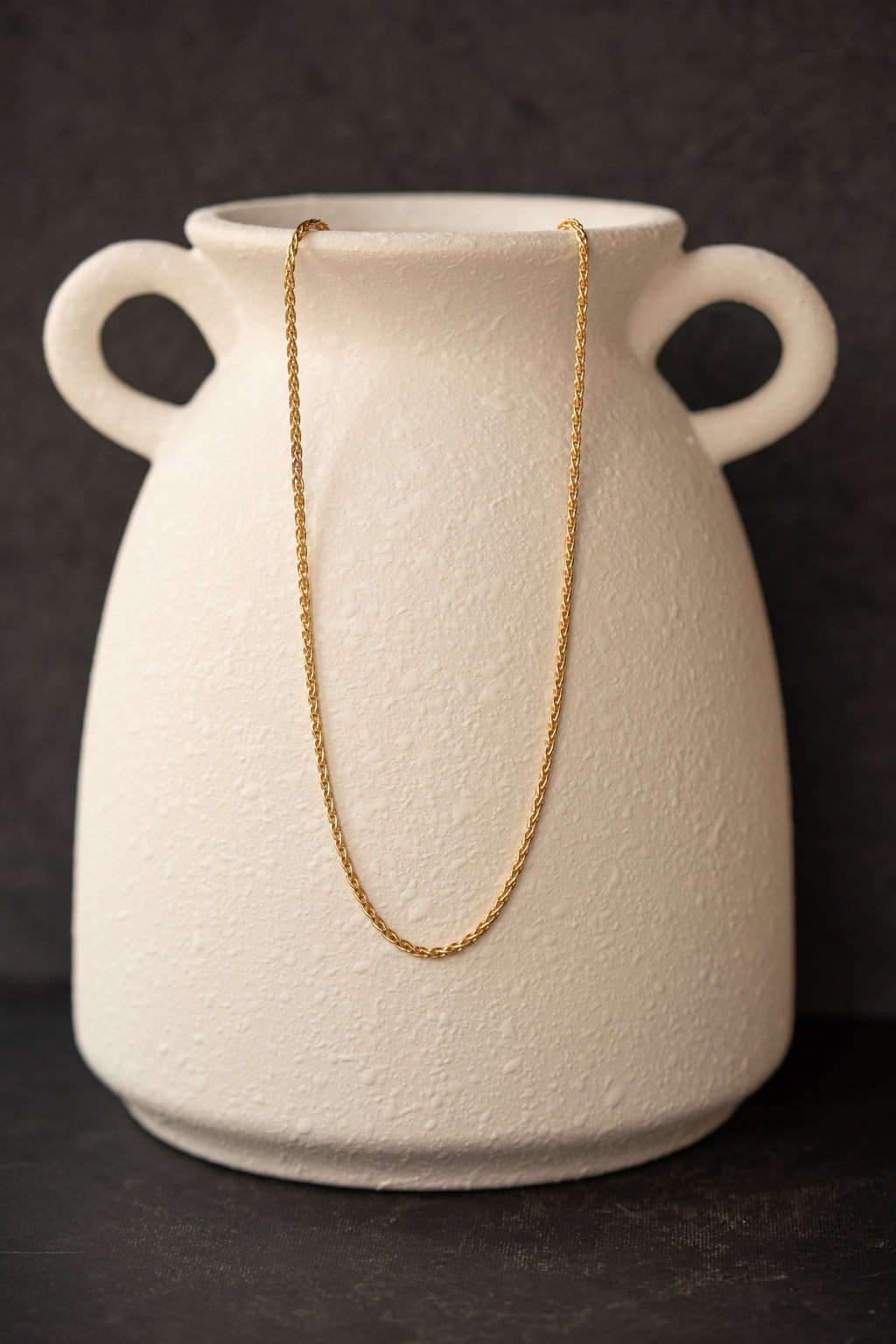 Men's Gold Wheat Necklace