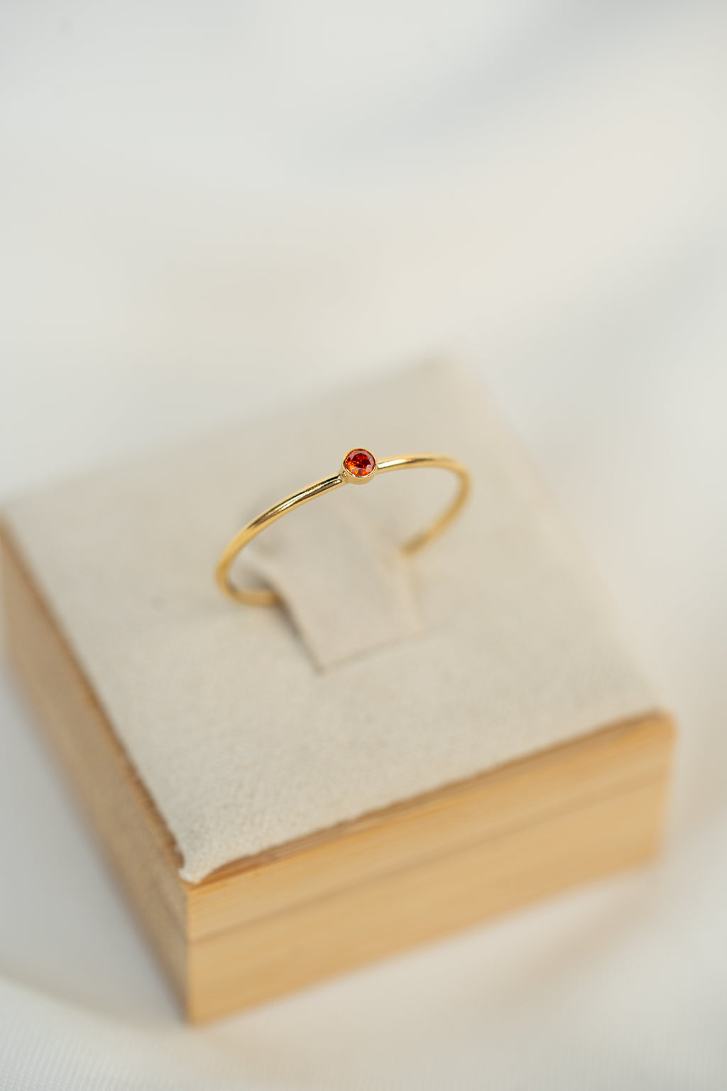 Red CZ Gemstone Ring