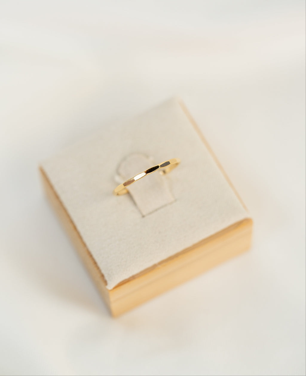 Thin Hammered Ring