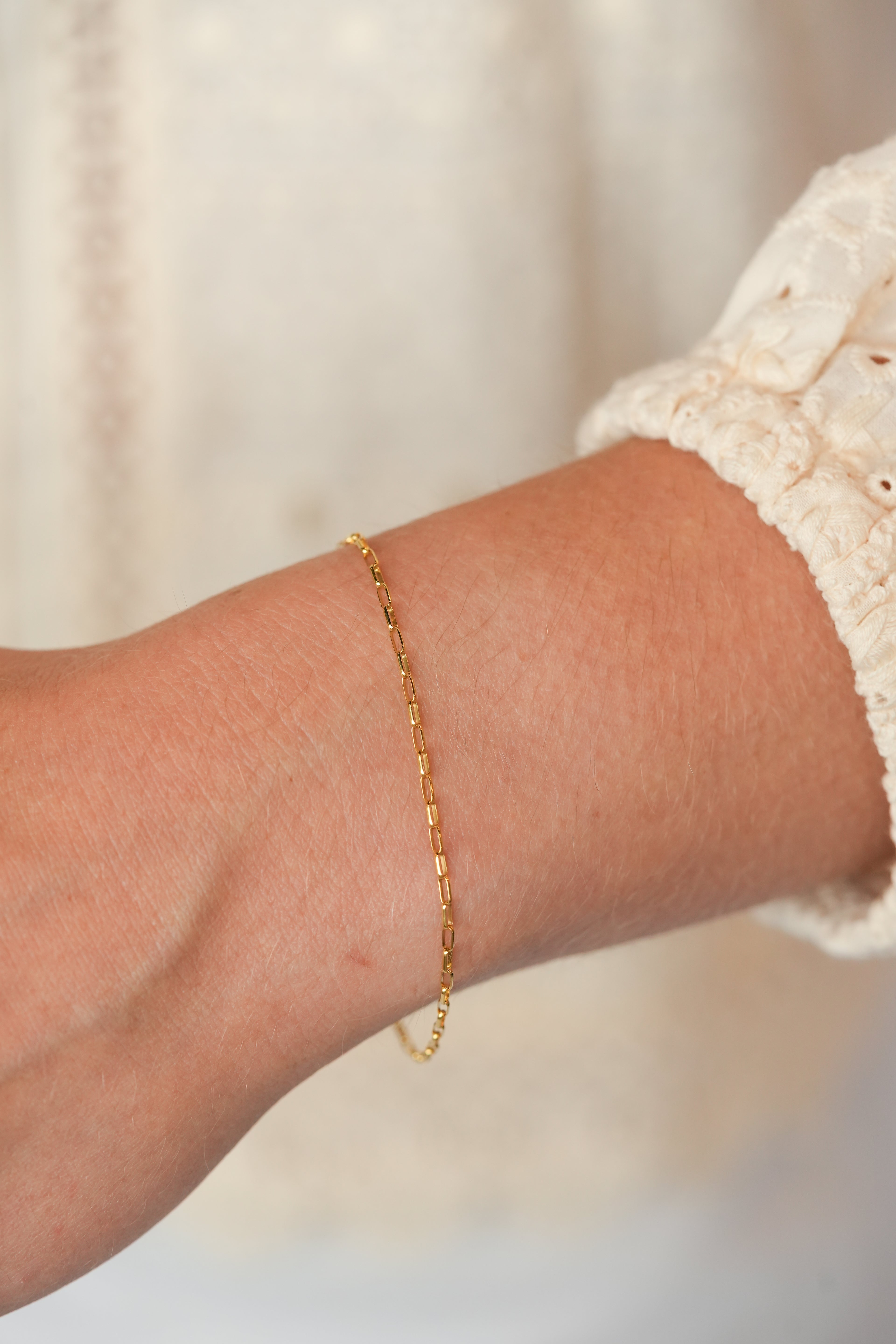 The Tiny Block Bracelet - 14K Gold Filled