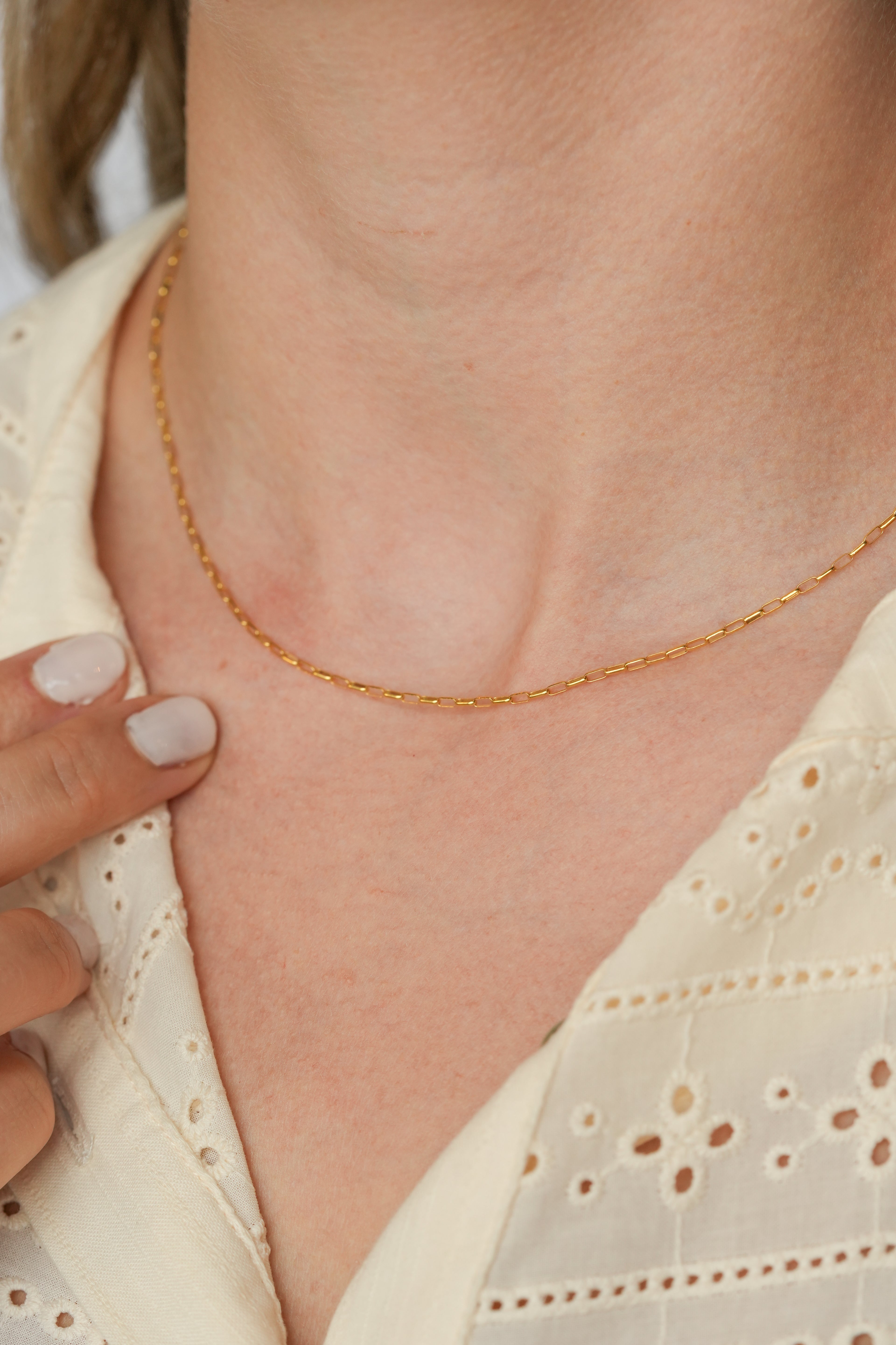 The Tiny Block Necklace - 14K Gold Filled
