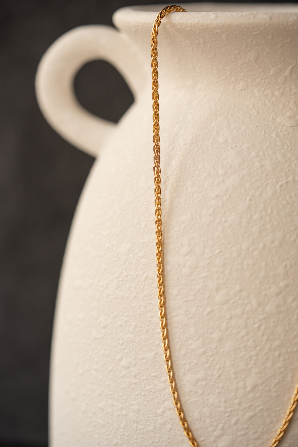 Men's Gold Wheat Necklace