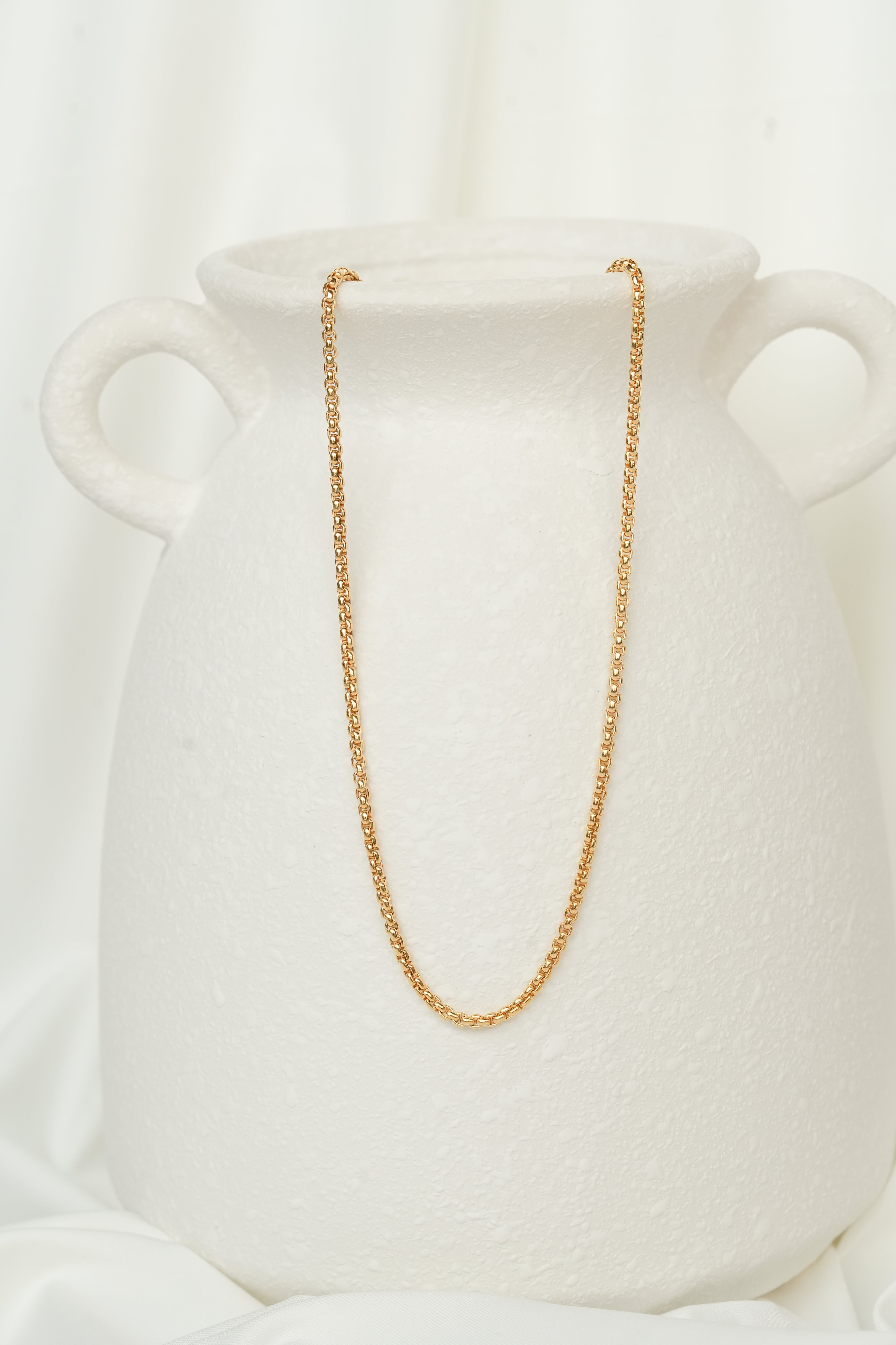 The Box Chain Necklace - 14K Gold Filled