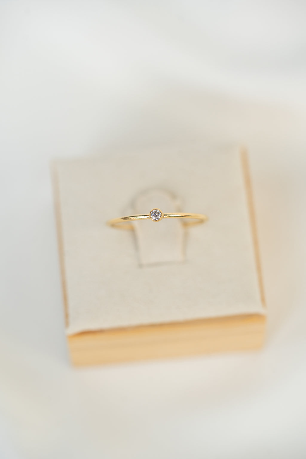 Clear CZ Gemstone Ring