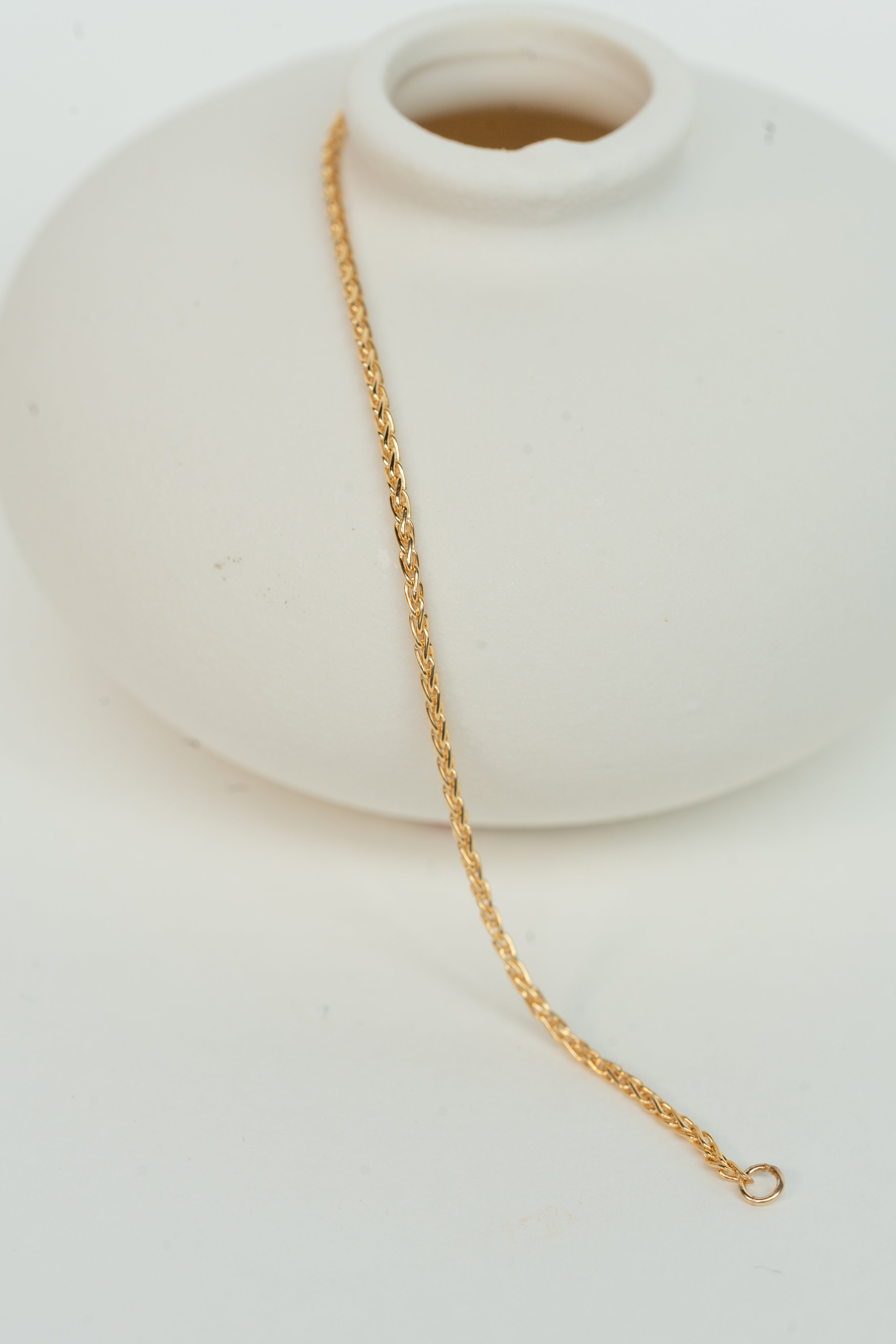 The Skinny Gold Wheat Bracelet - 14K Gold Filled