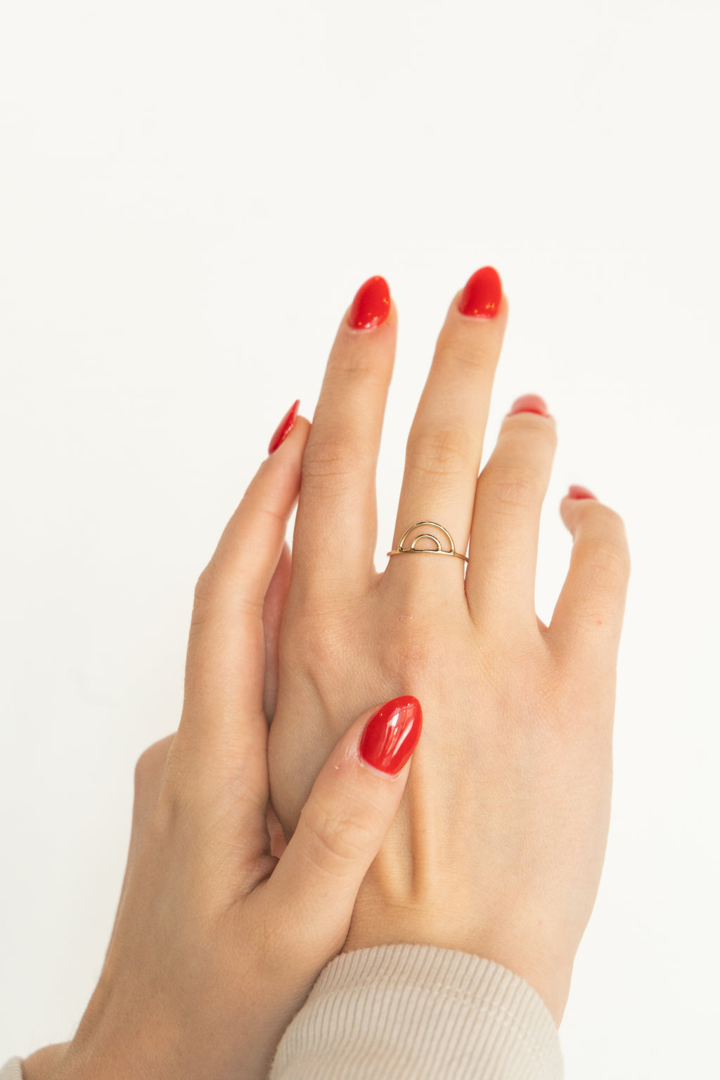 Double Arch Ring - 14K Gold Filled