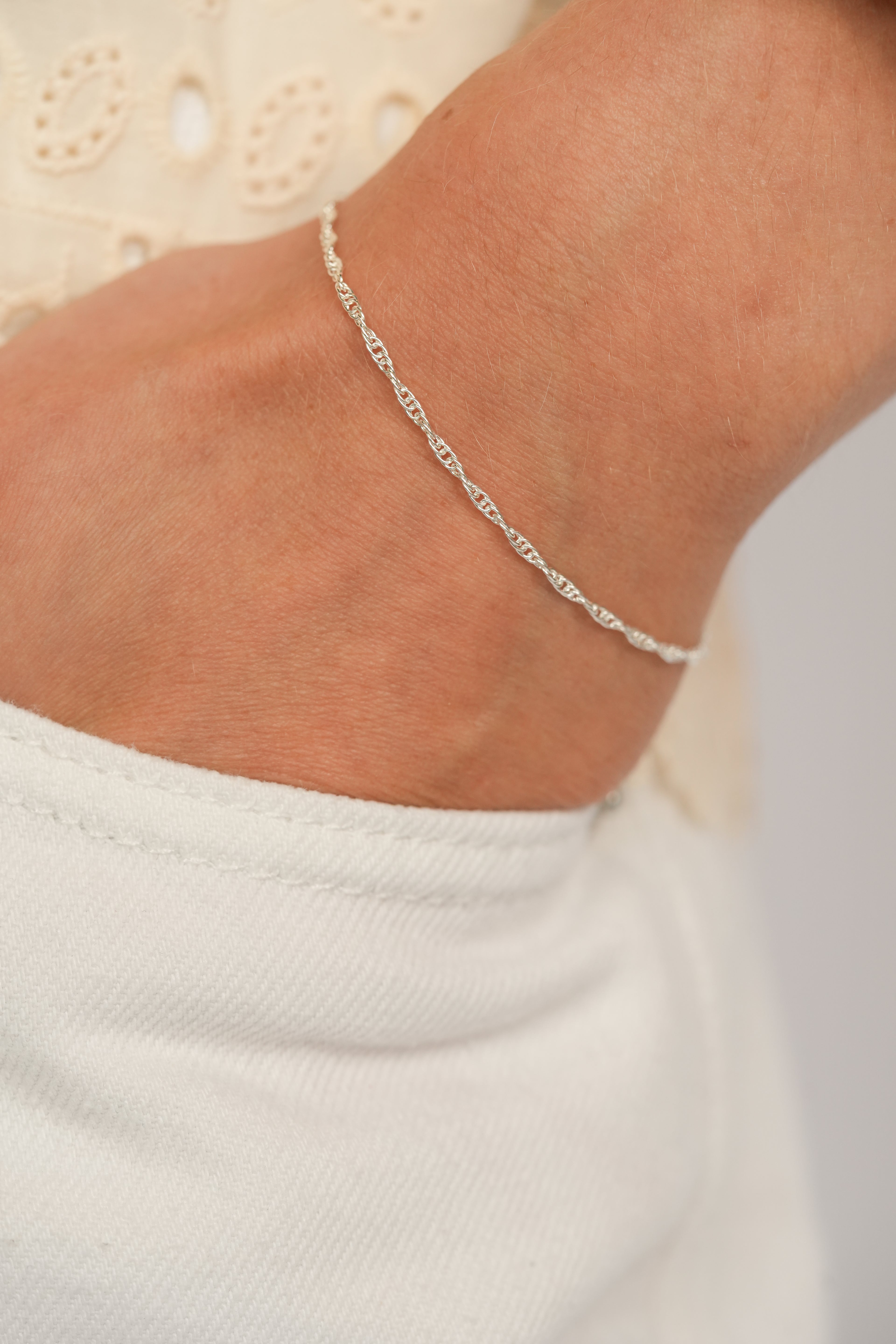 The Double Rope Bracelet - Sterling Silver