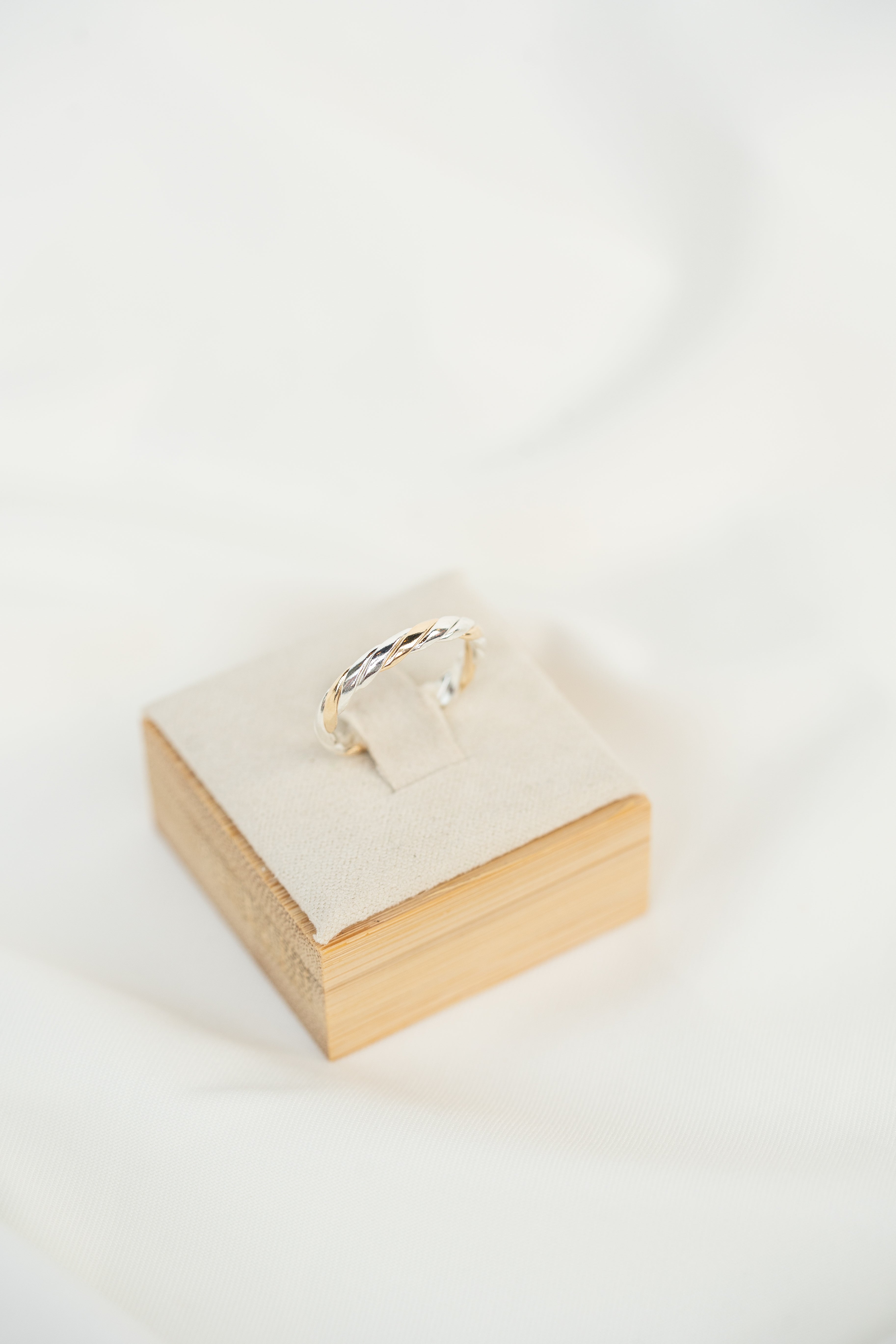 Thick Twisted with Gold Ring