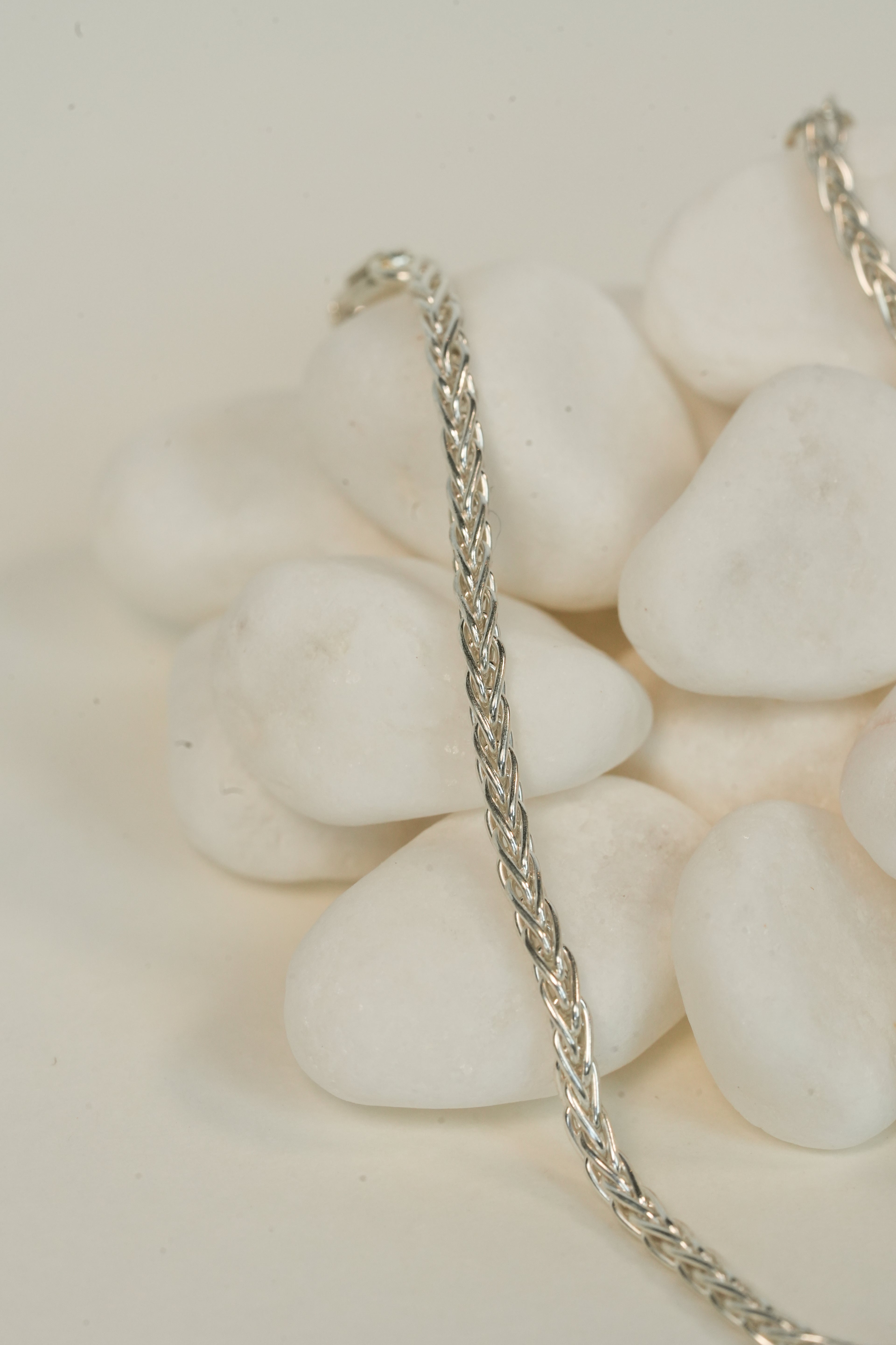 The Silver Wheat Bracelet - Sterling Silver