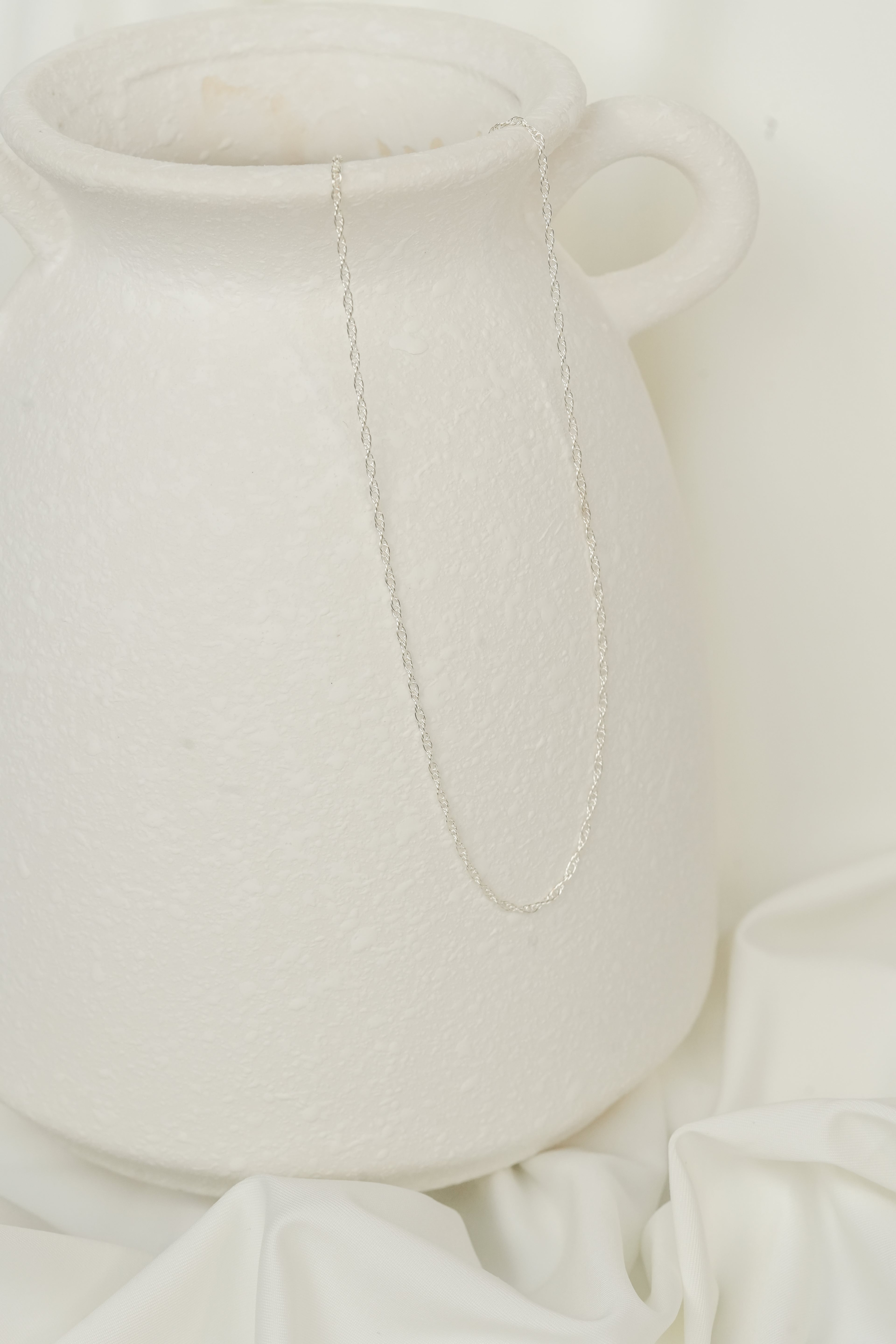 The Double Rope Necklace - Sterling Silver