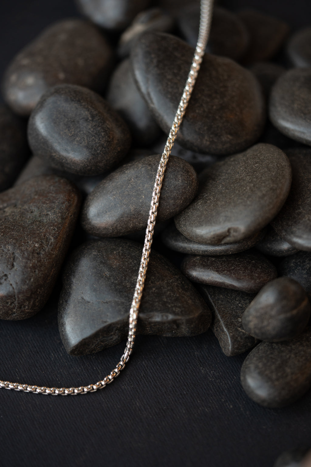 Men's Silver Box Chain Bracelet