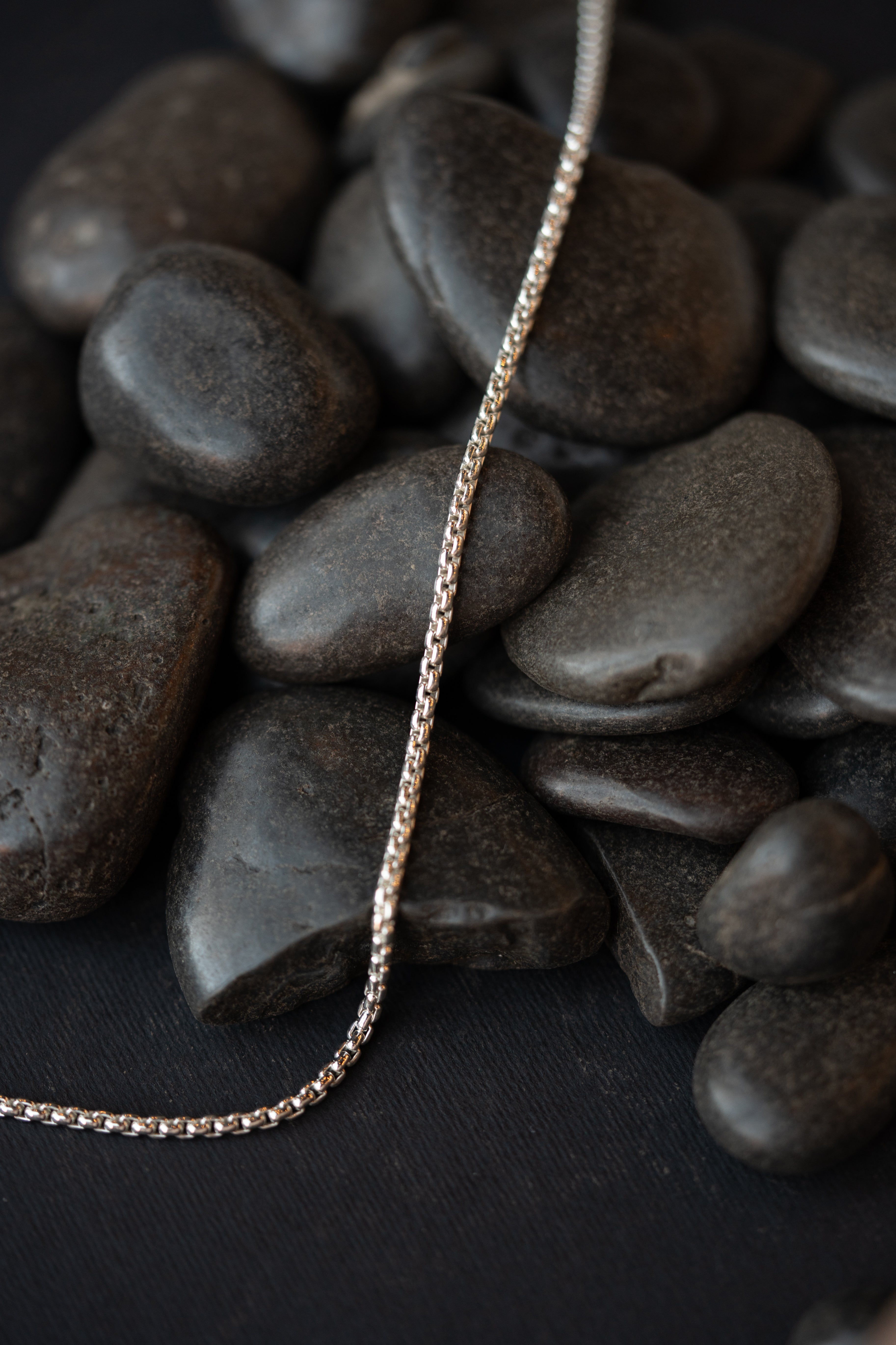 Men's Silver Box Chain Bracelet